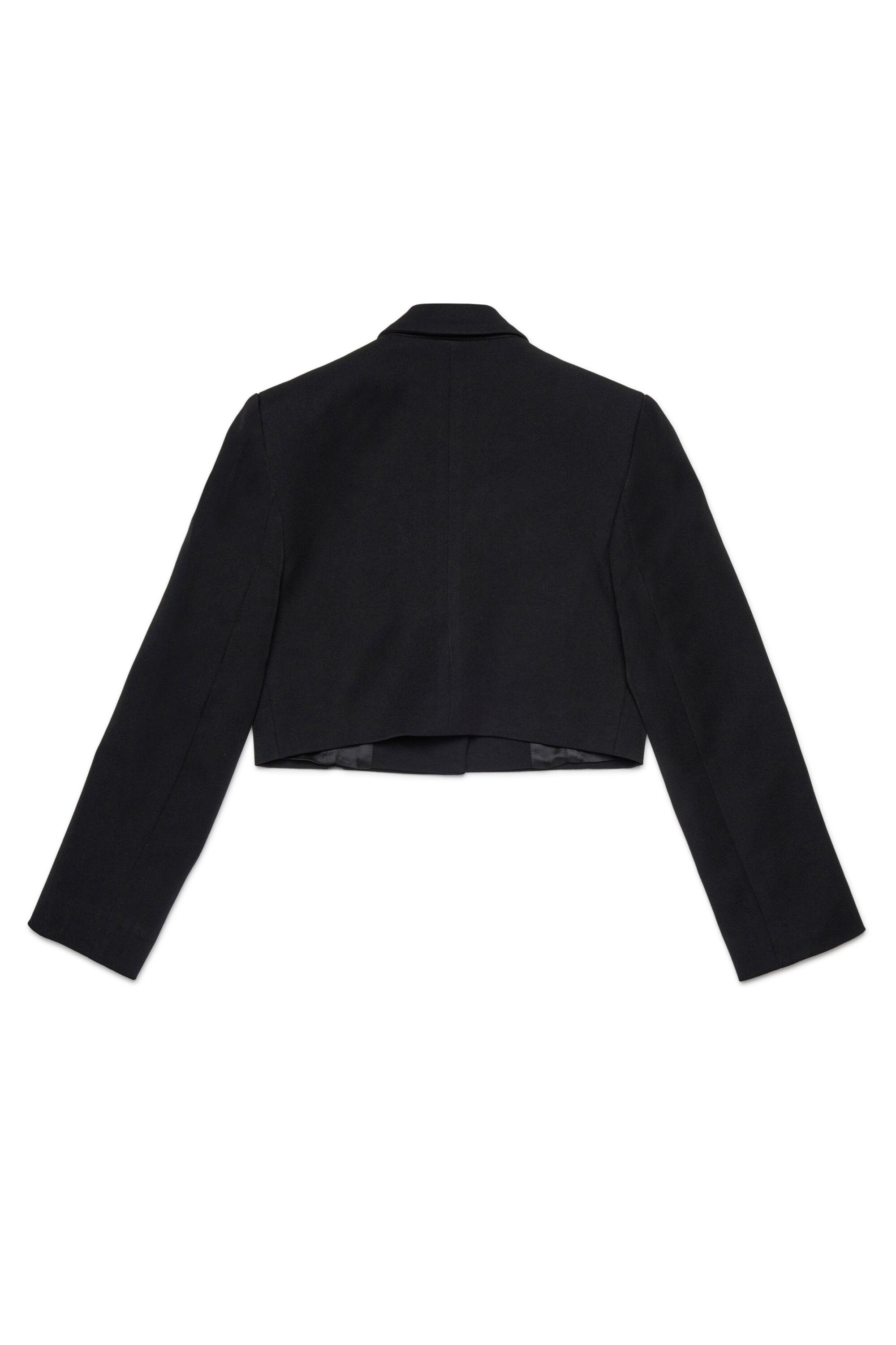 Cropped blazer jacket in cool wool