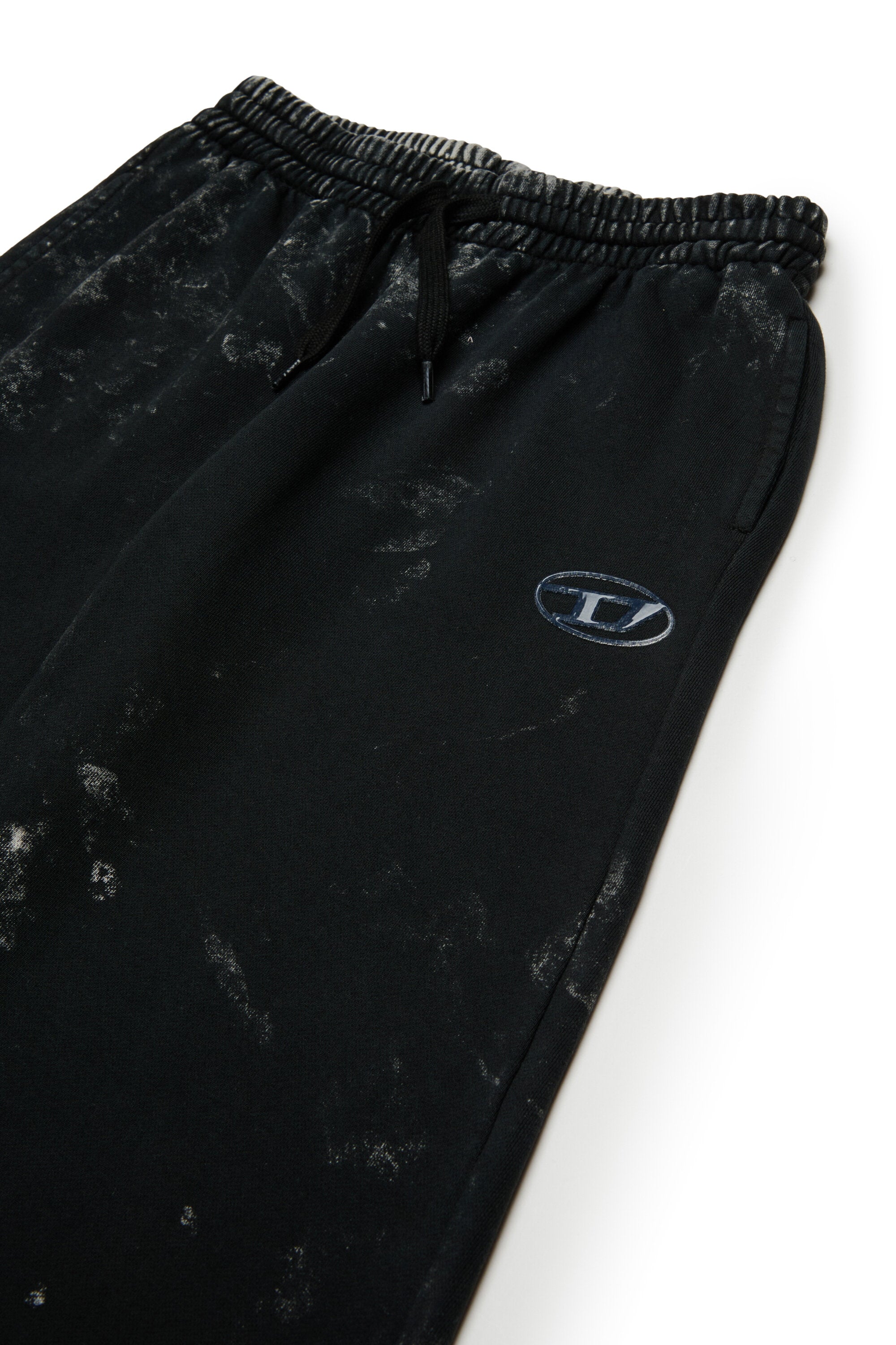 Pantalones anchos en chándal jaspeado