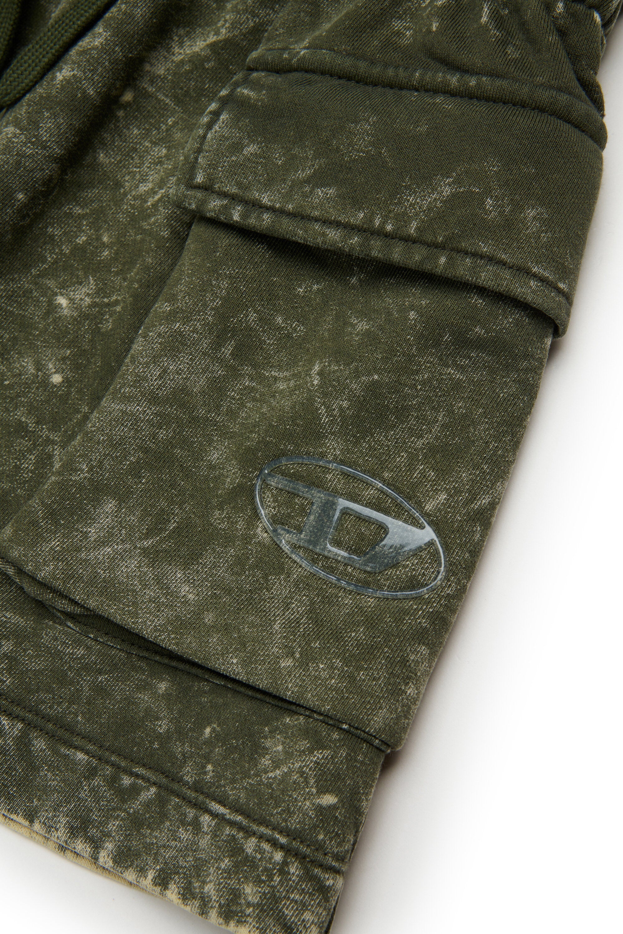 Minifalda cargo en chándal jaspeado