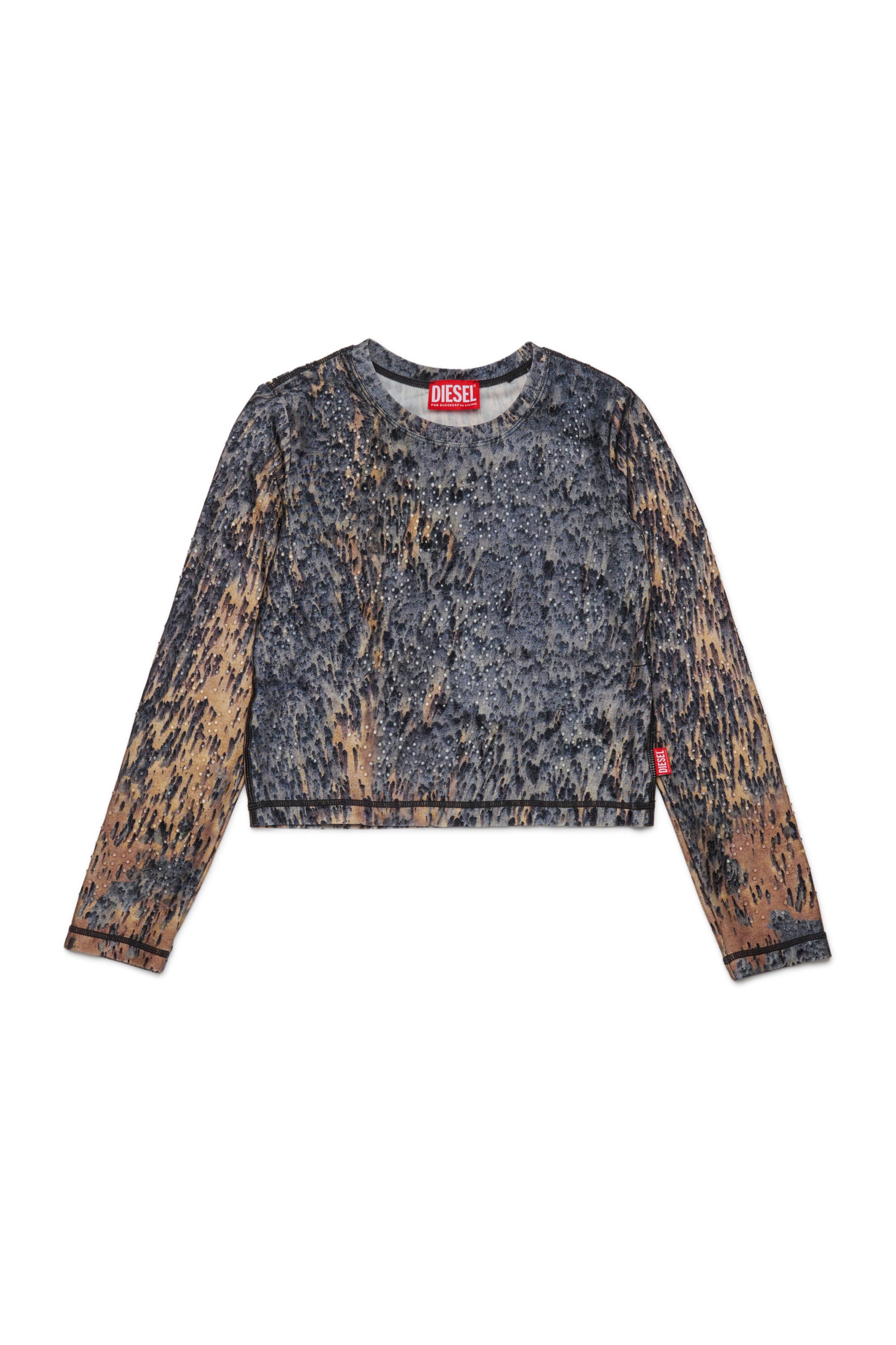 Camiseta en tejido elástico allover Acid Rain