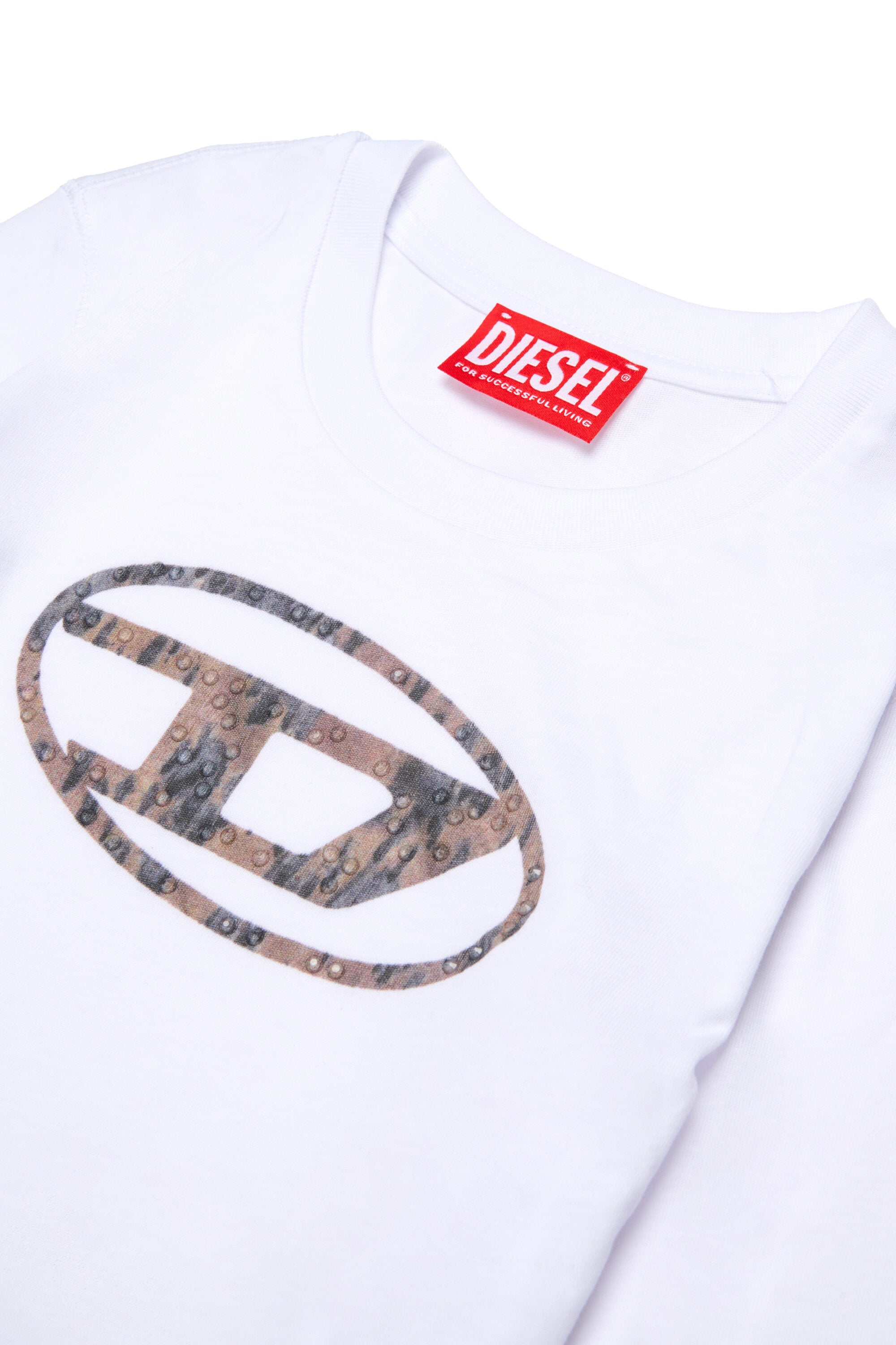 Camiseta de manga larga con logotipo Oval D Acid Rain