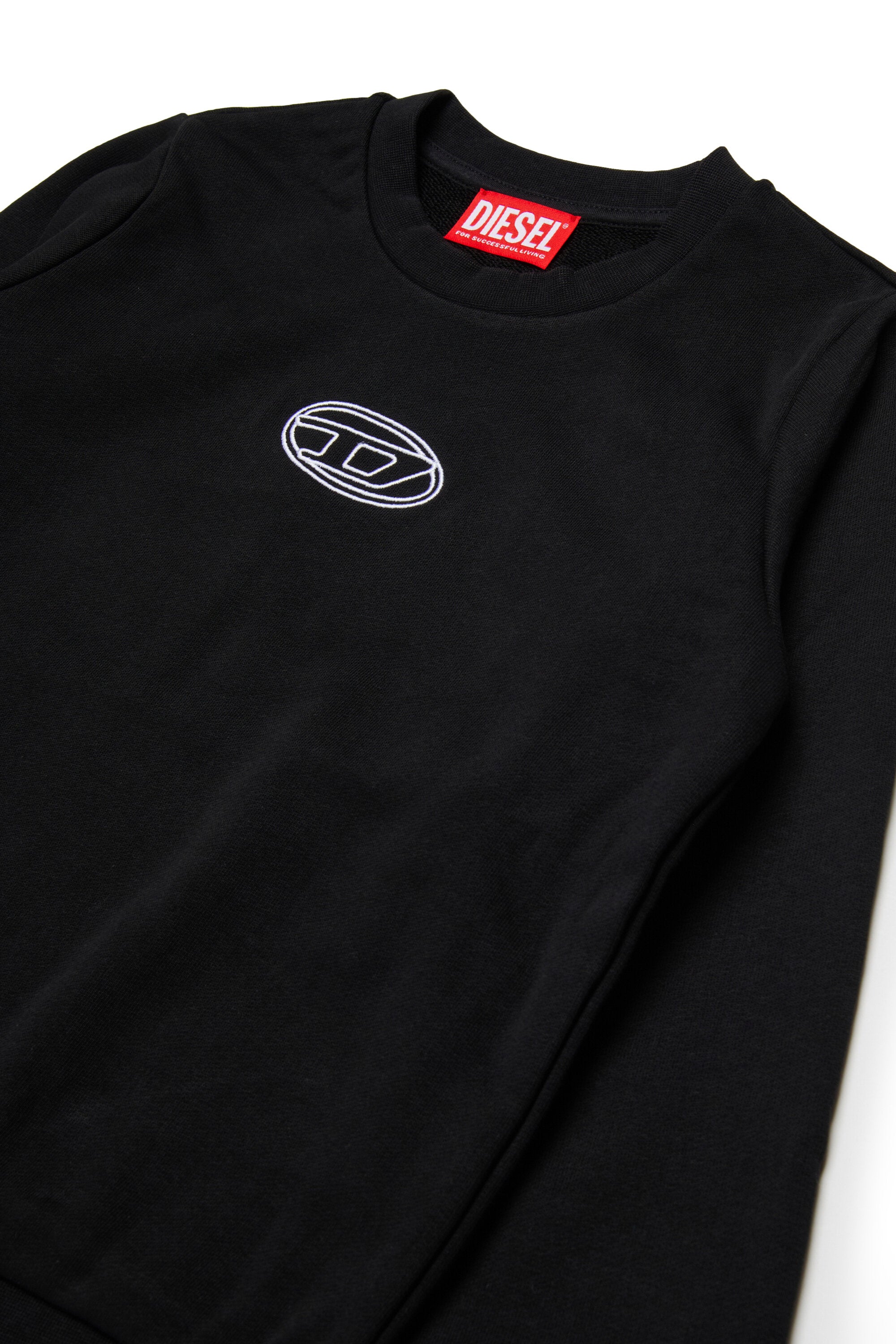 Sudadera de cuello redondo con bordado de una Oval D