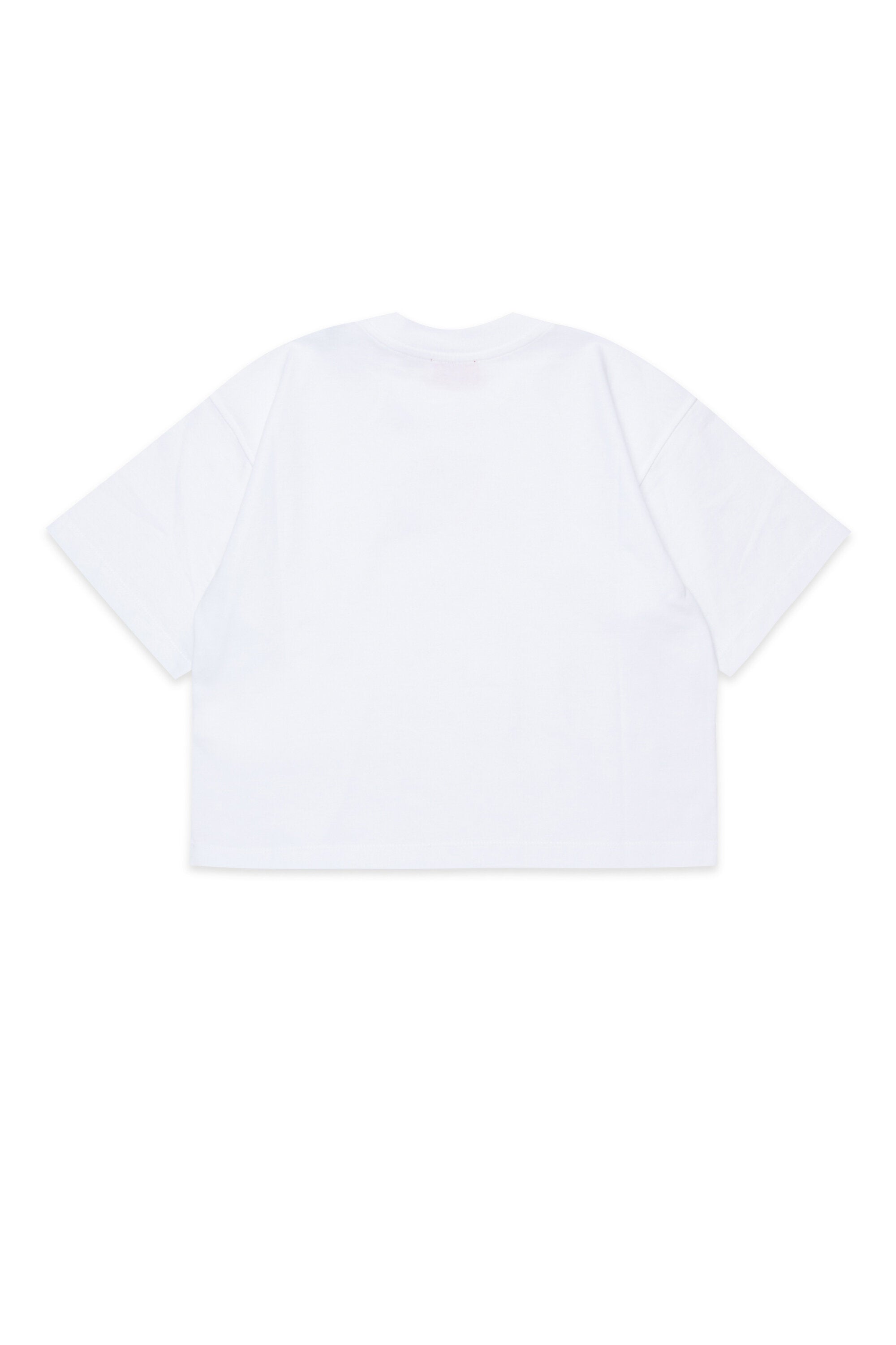 Camiseta boxy de punto con el logotipo de la Oval D