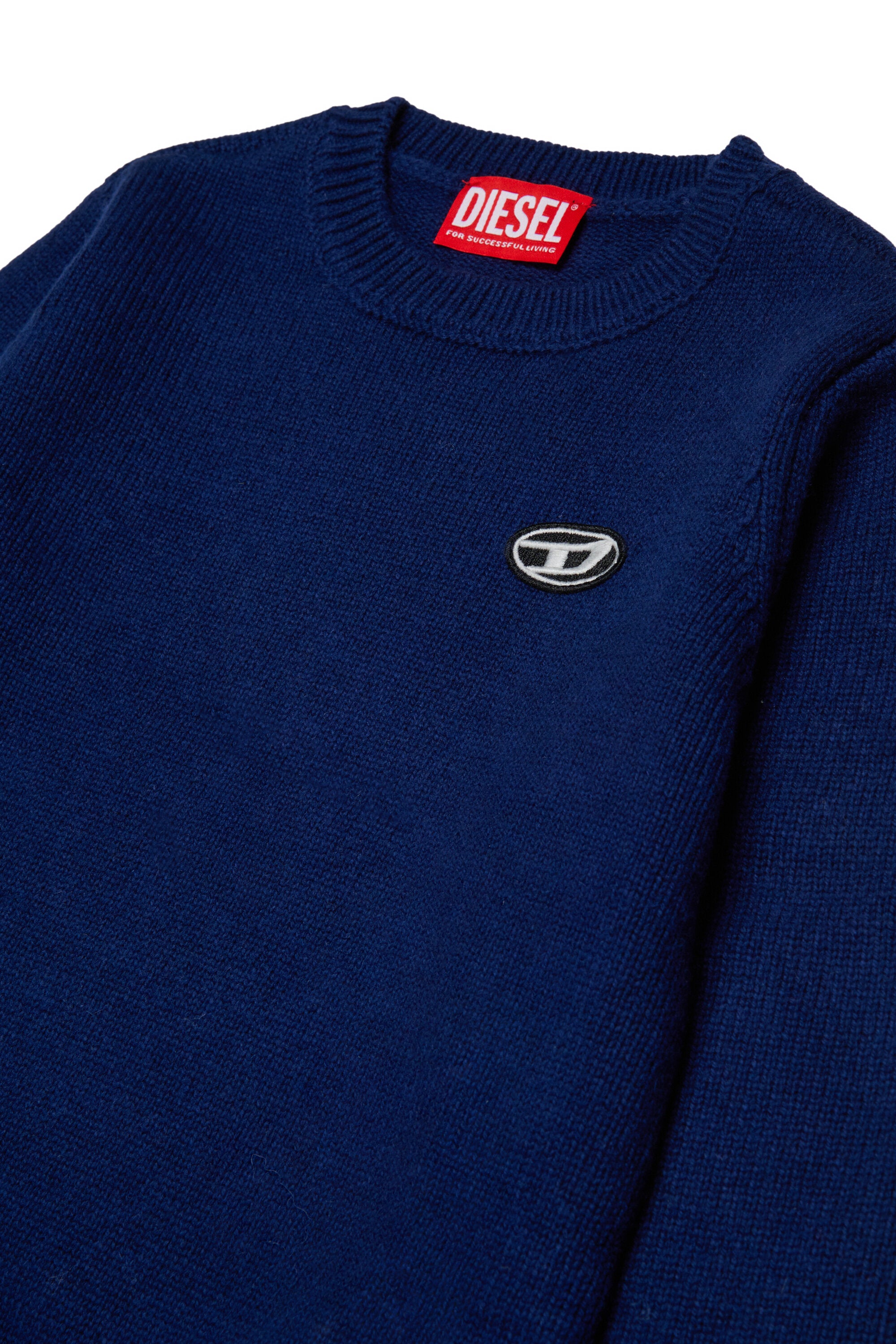 Jersey en mezcla de lana y cachemira con parche