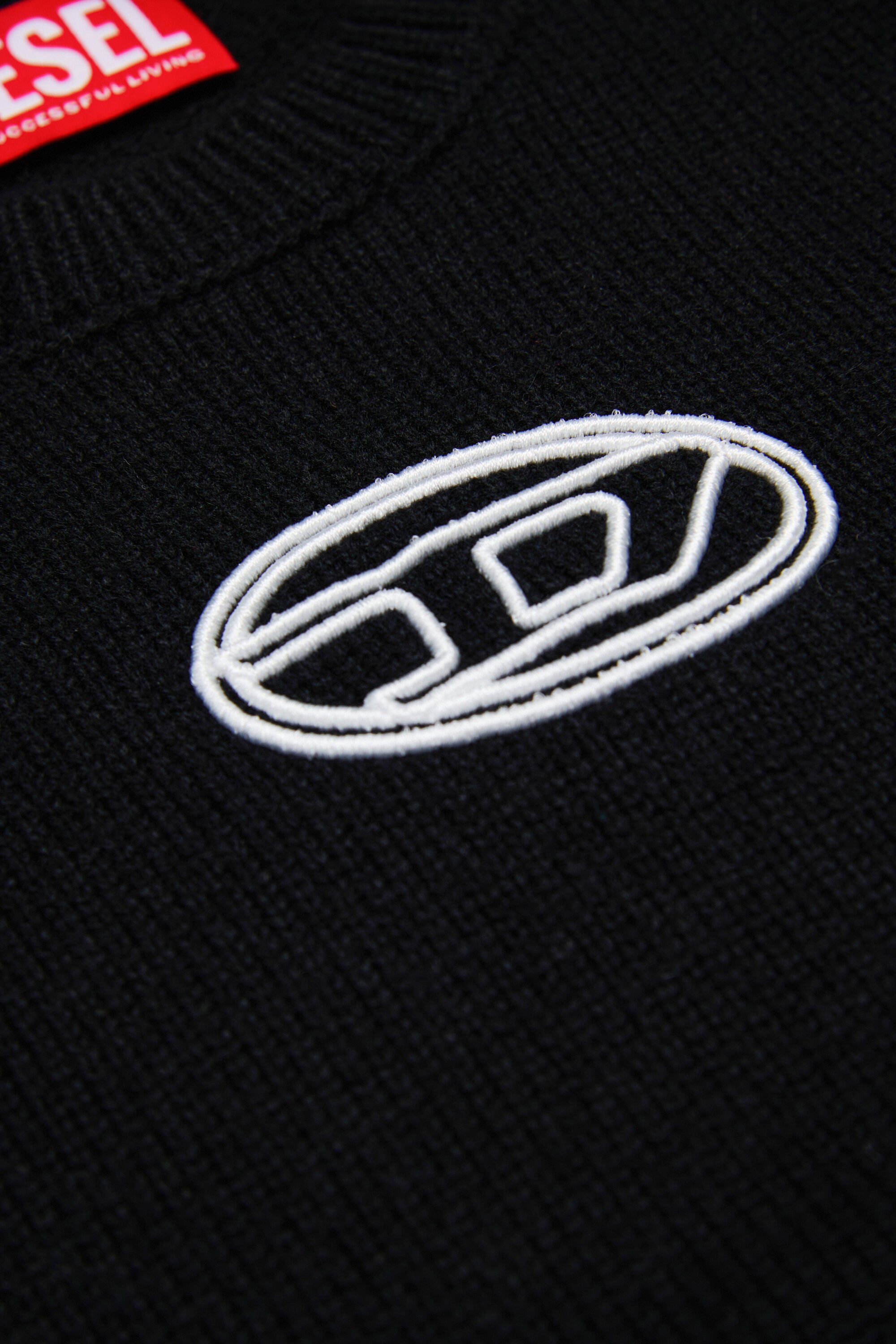 Chaleco en mezcla de cachemira con logotipo Oval D