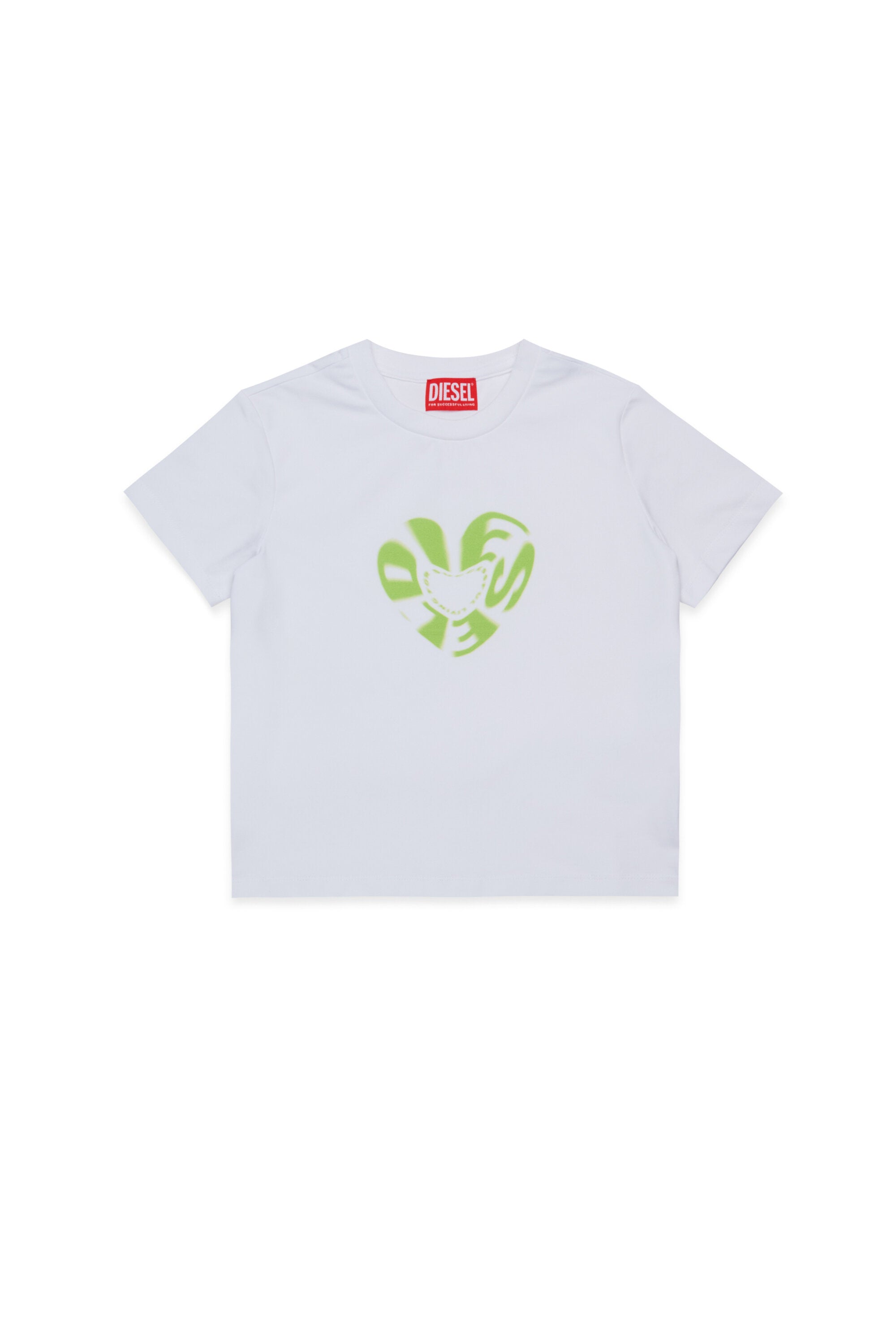 Camiseta de punto elástico con gráfico Diesel Heart