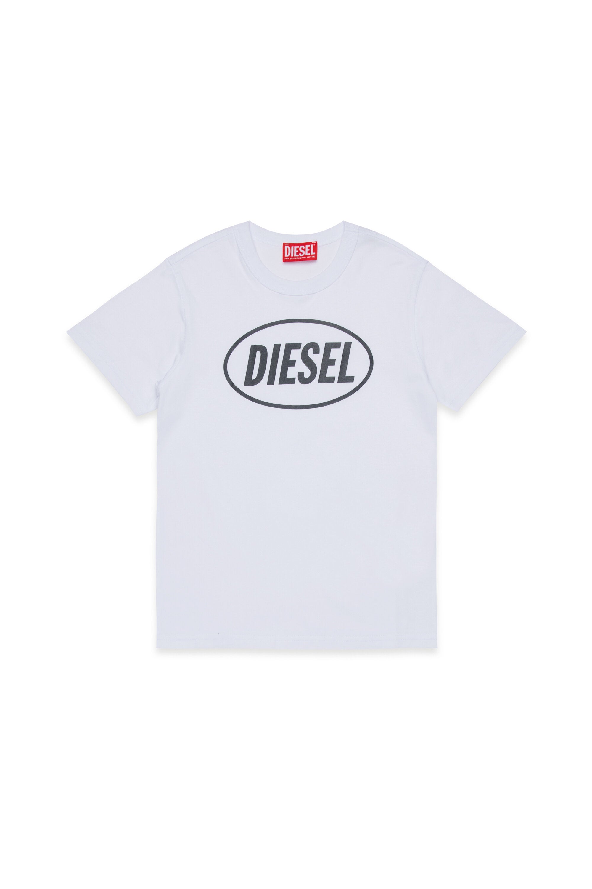 Camiseta de jersey de algodón con logotipo Oval Diesel