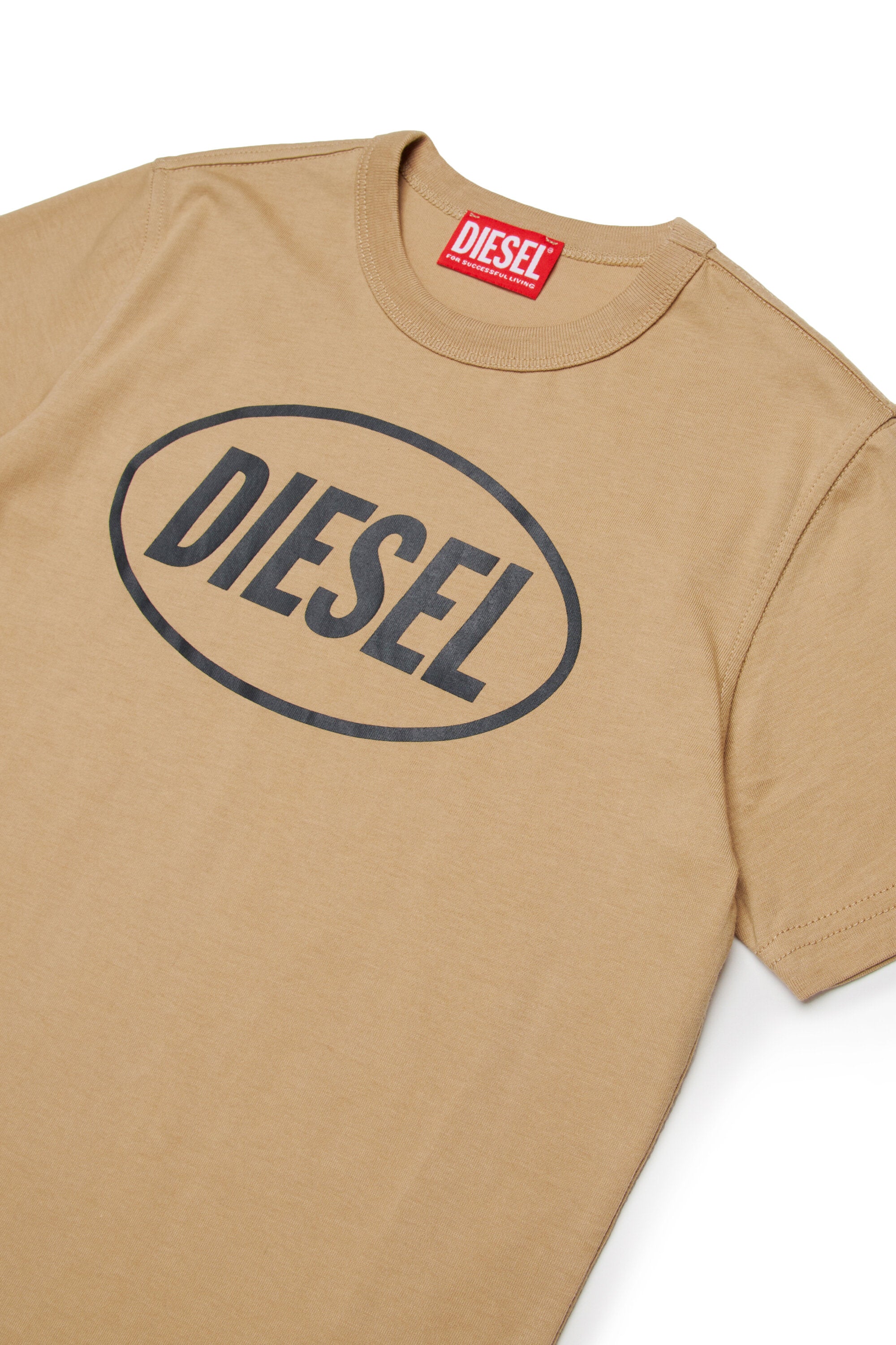 Camiseta de jersey de algodón con logotipo Oval Diesel