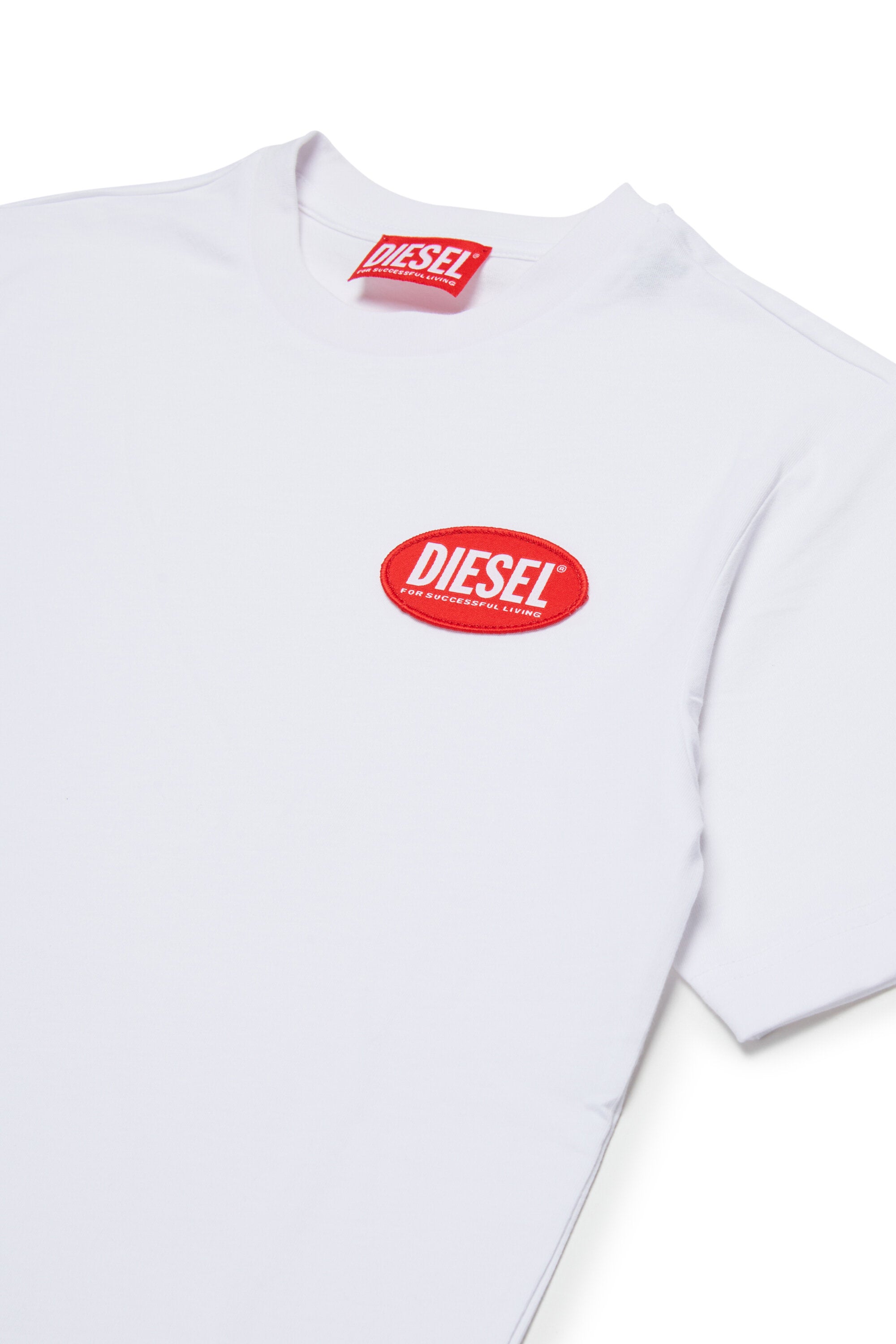 Camiseta de punto con Diesel Oval Label