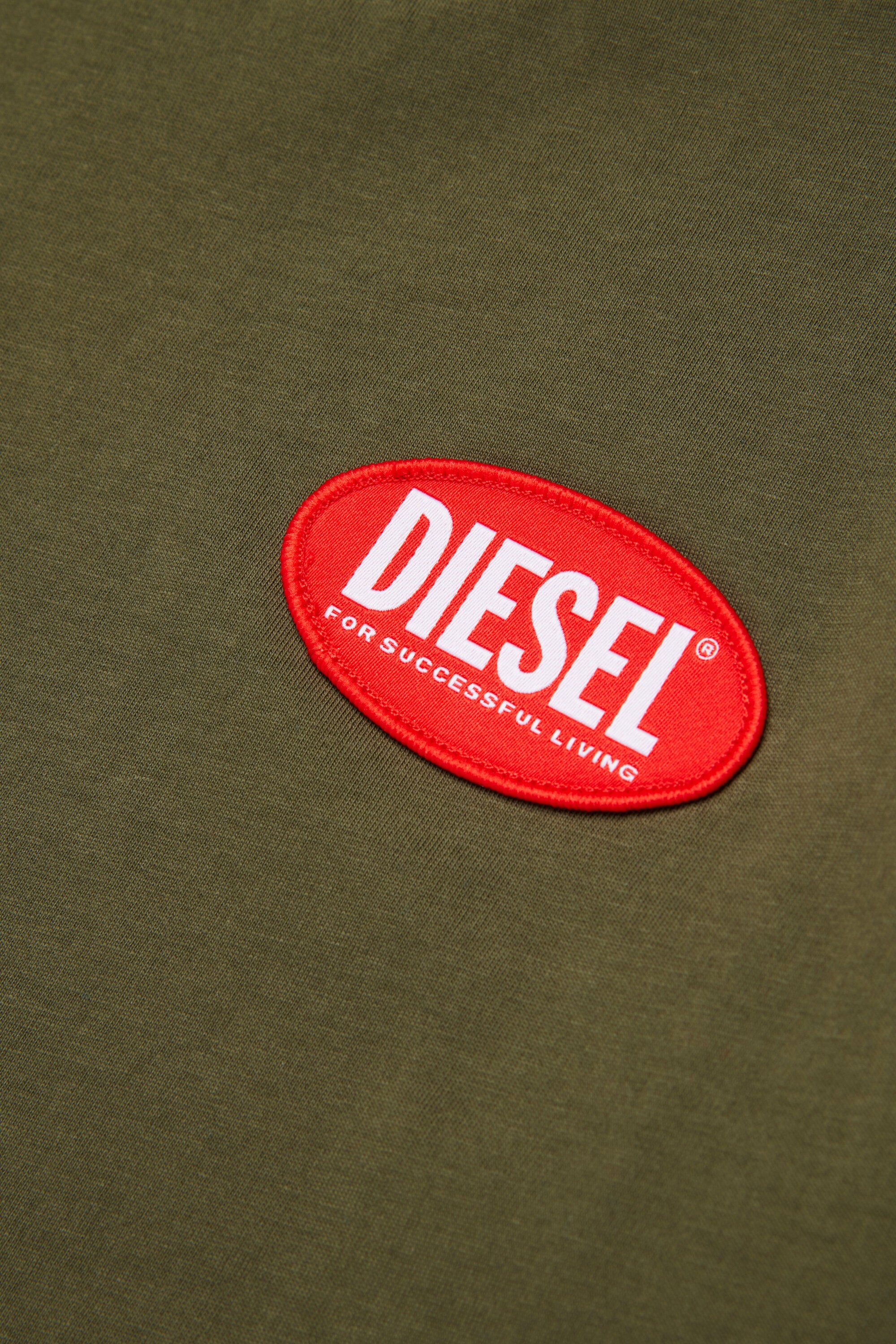 Camiseta de punto con Diesel Oval Label