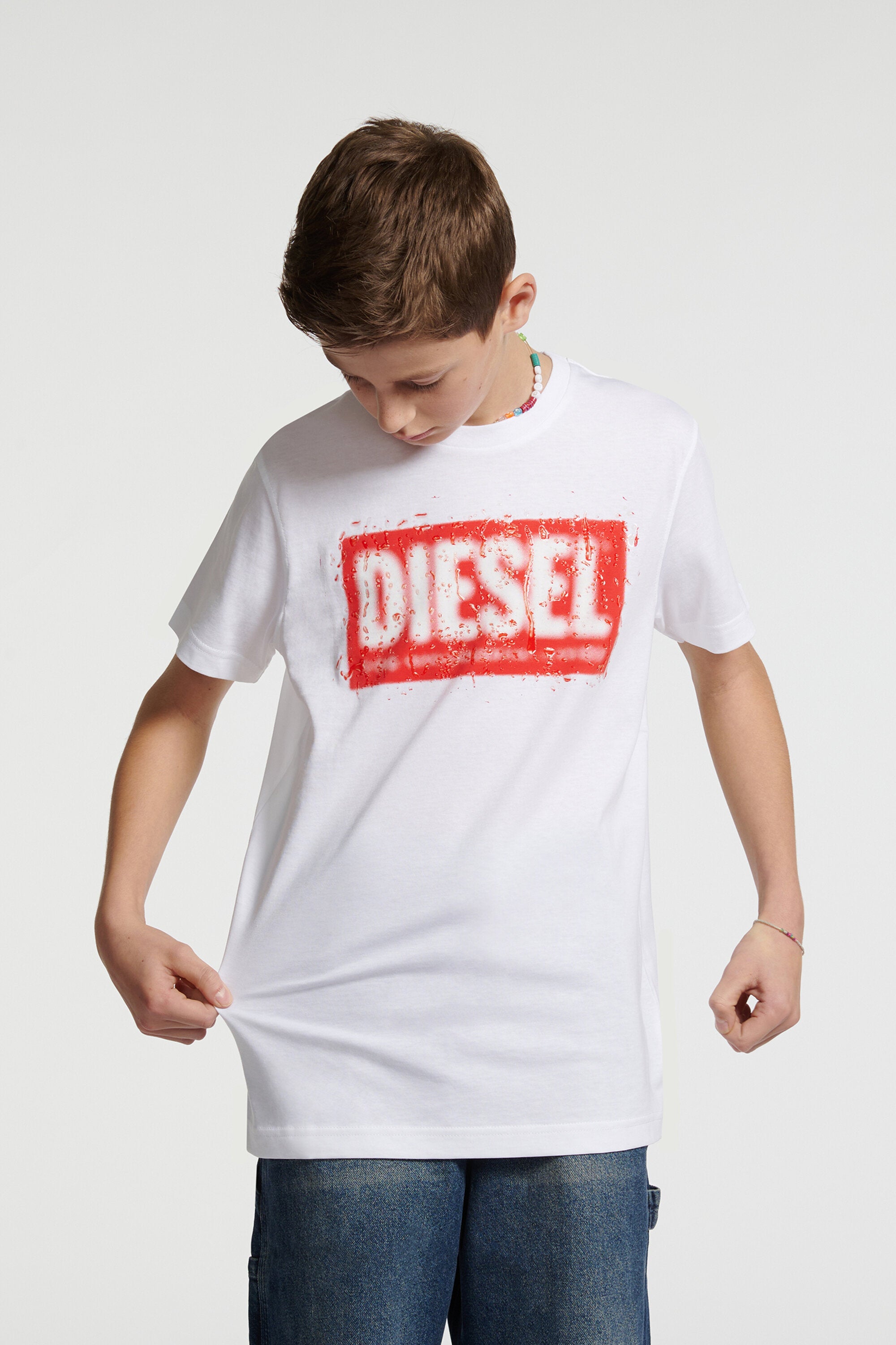 Diesel Denim Division logo jersey T-shirt