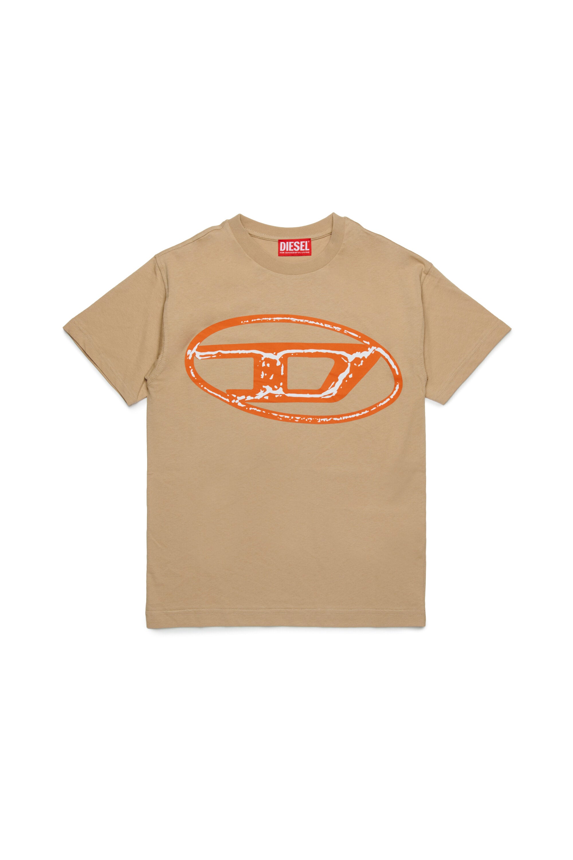 Camiseta de jersey con logotipo Oval D maxi en dos tonos