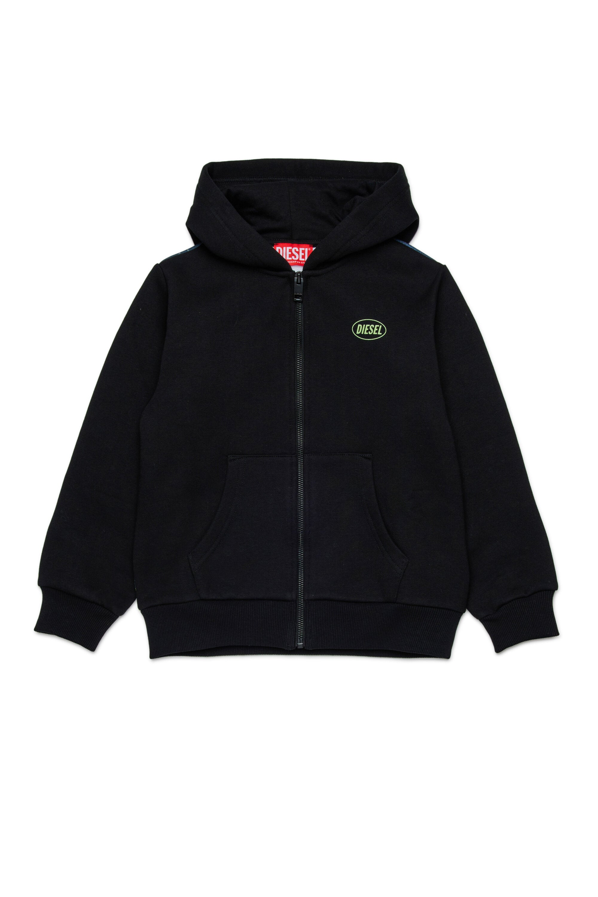 Sudadera con cremallera y gráficos del Lobo pixelados