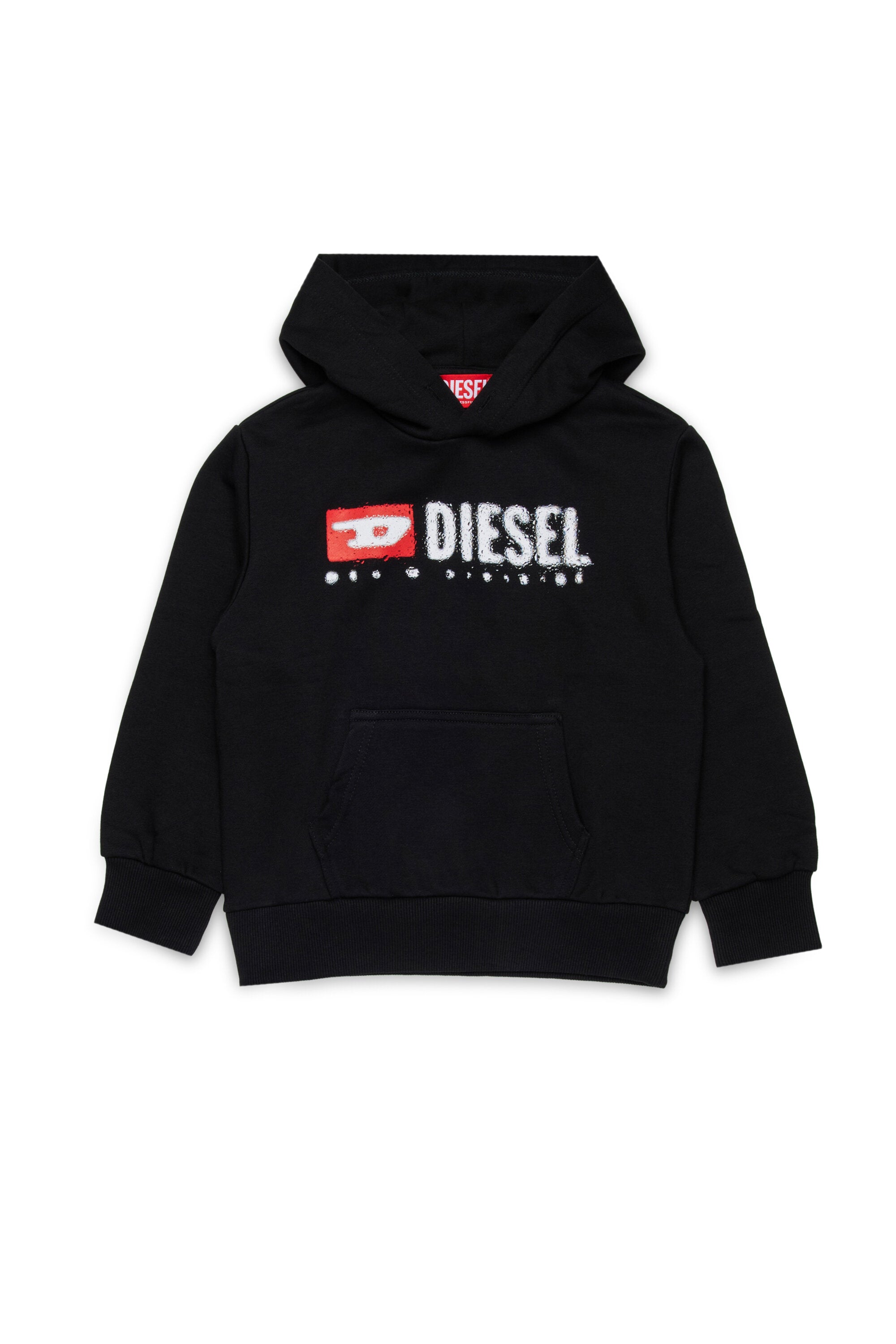 Hooded sweatshirt with Diesel Denim Division logo