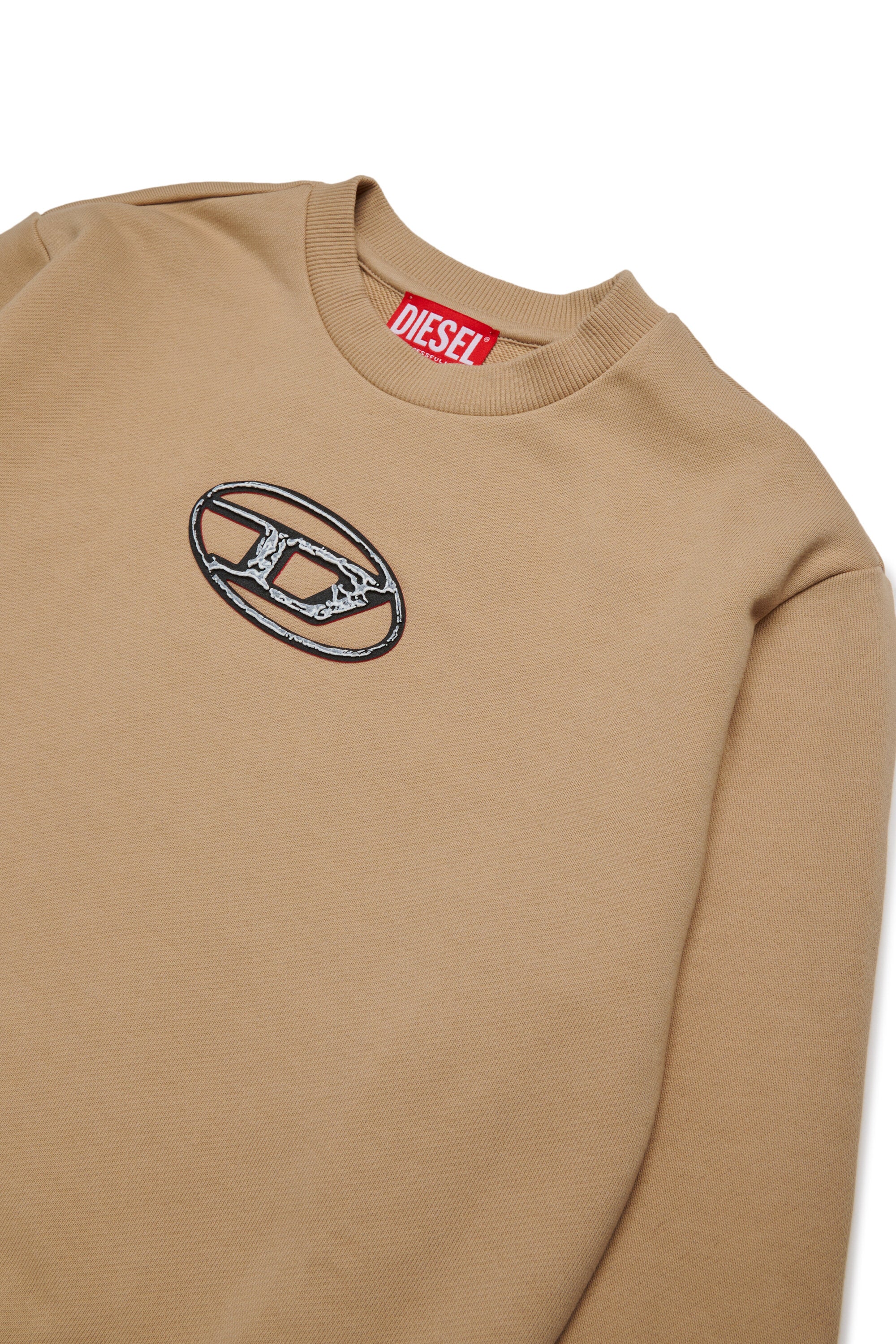Multi-layered Oval D branded crew-neck sweatshirt