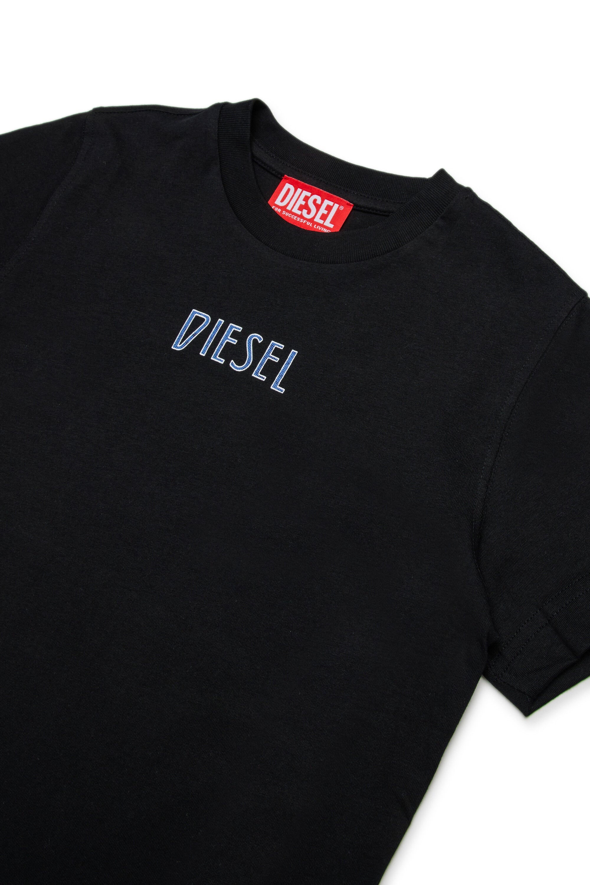 Camiseta de jersey con estampado bicolor Diesel
