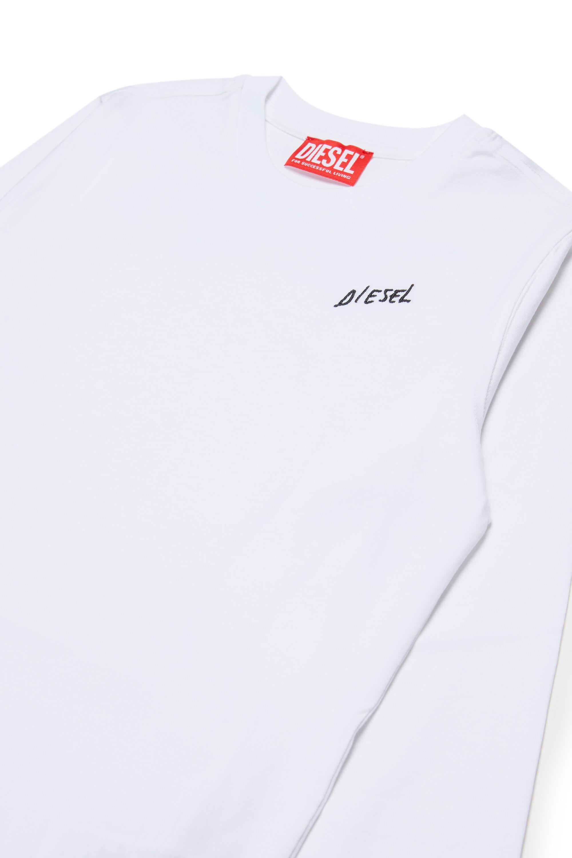 Camiseta de manga larga de jersey con logotipo Diesel