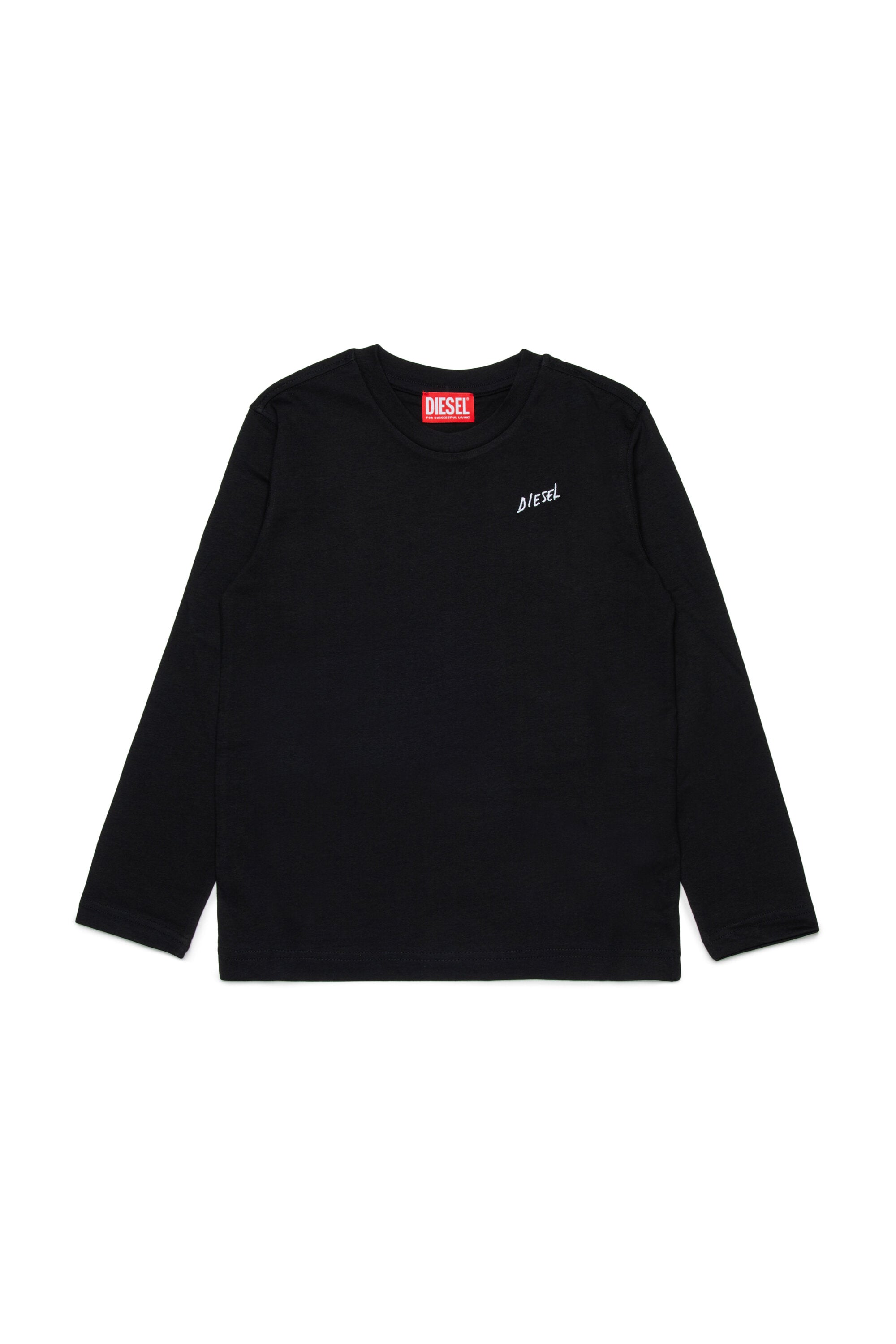 Camiseta de manga larga de jersey con logotipo Diesel