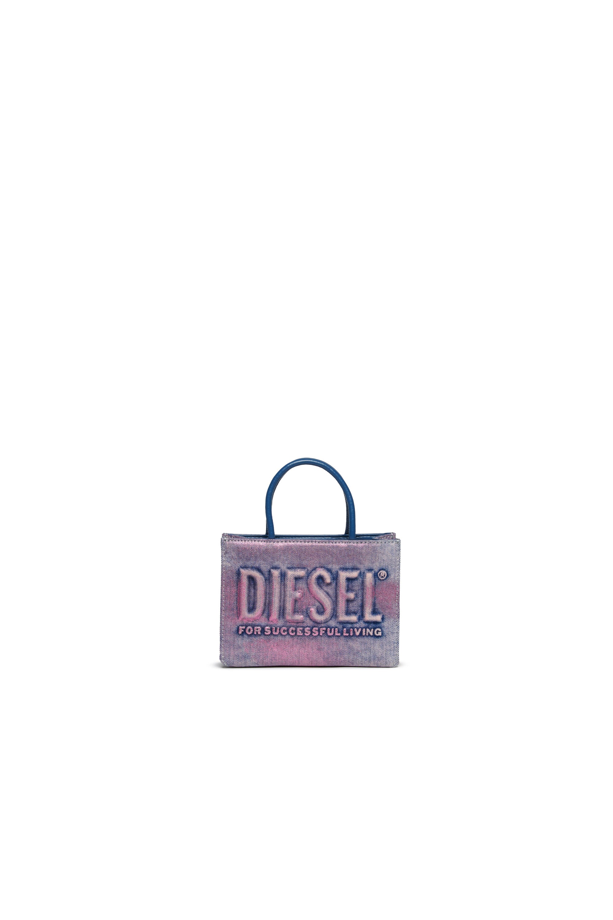 DSL 3D bag in denim mylar