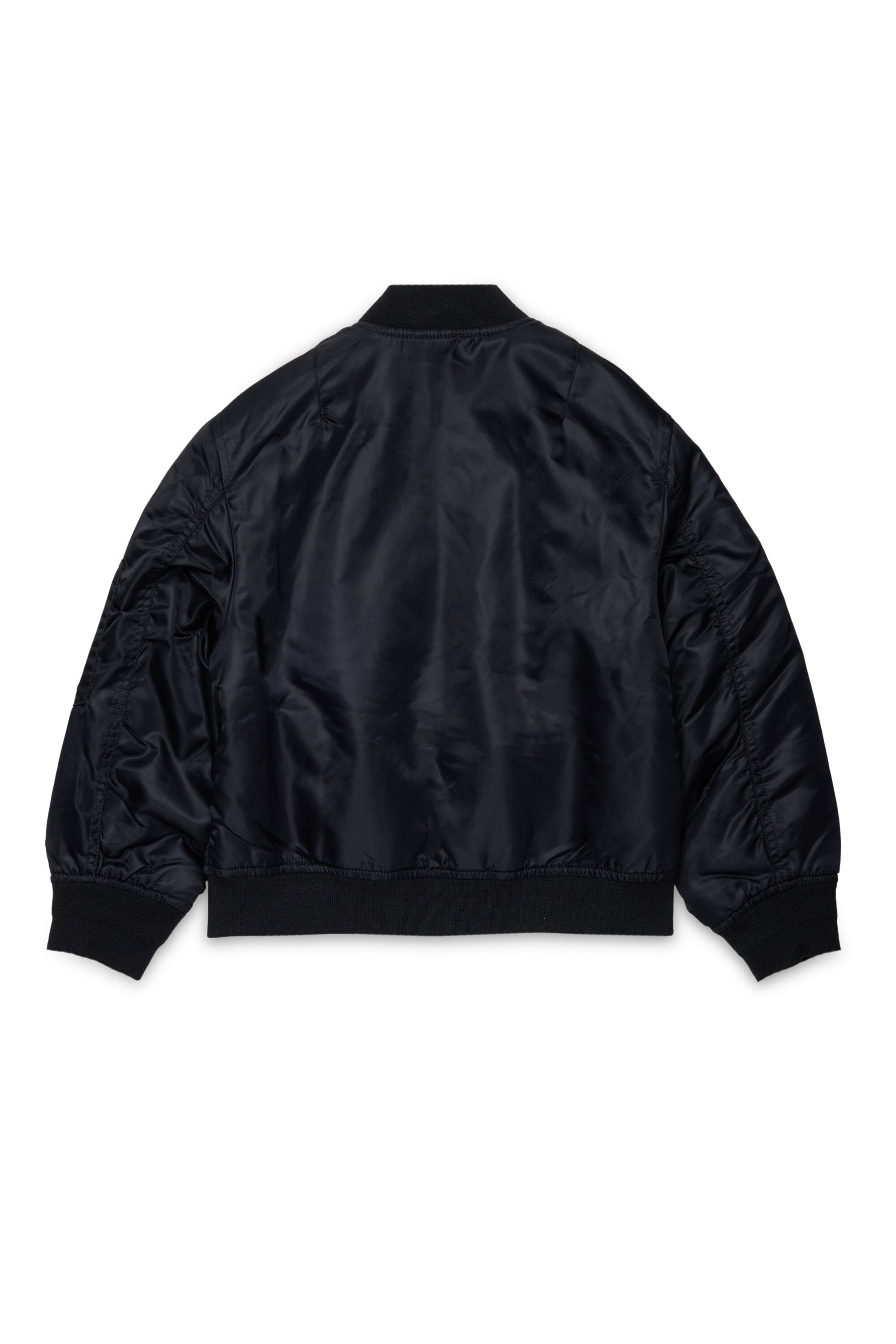 Cazadora bomber con logotipo y bolsillos con cremallera