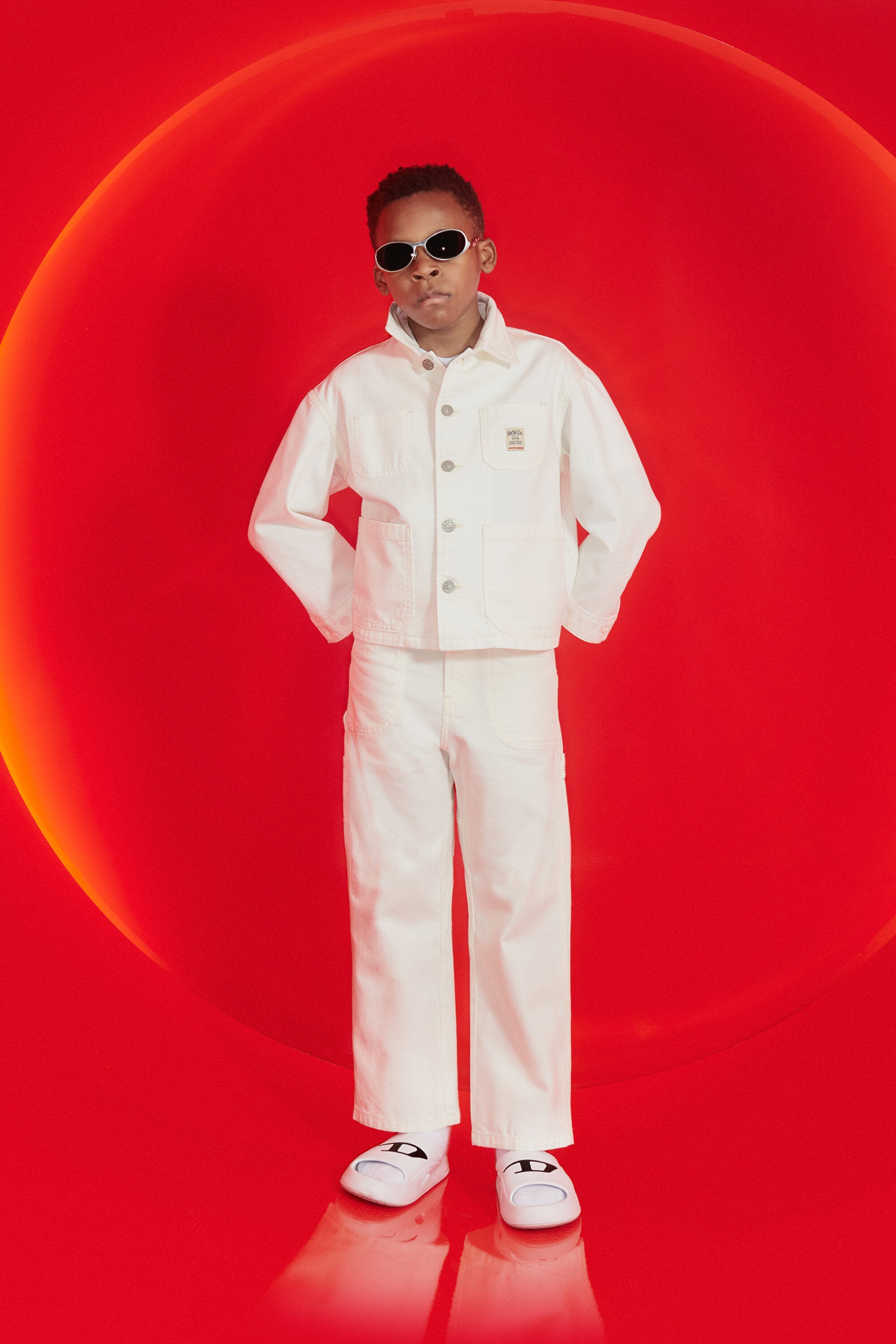 Chaqueta vaquera con logo