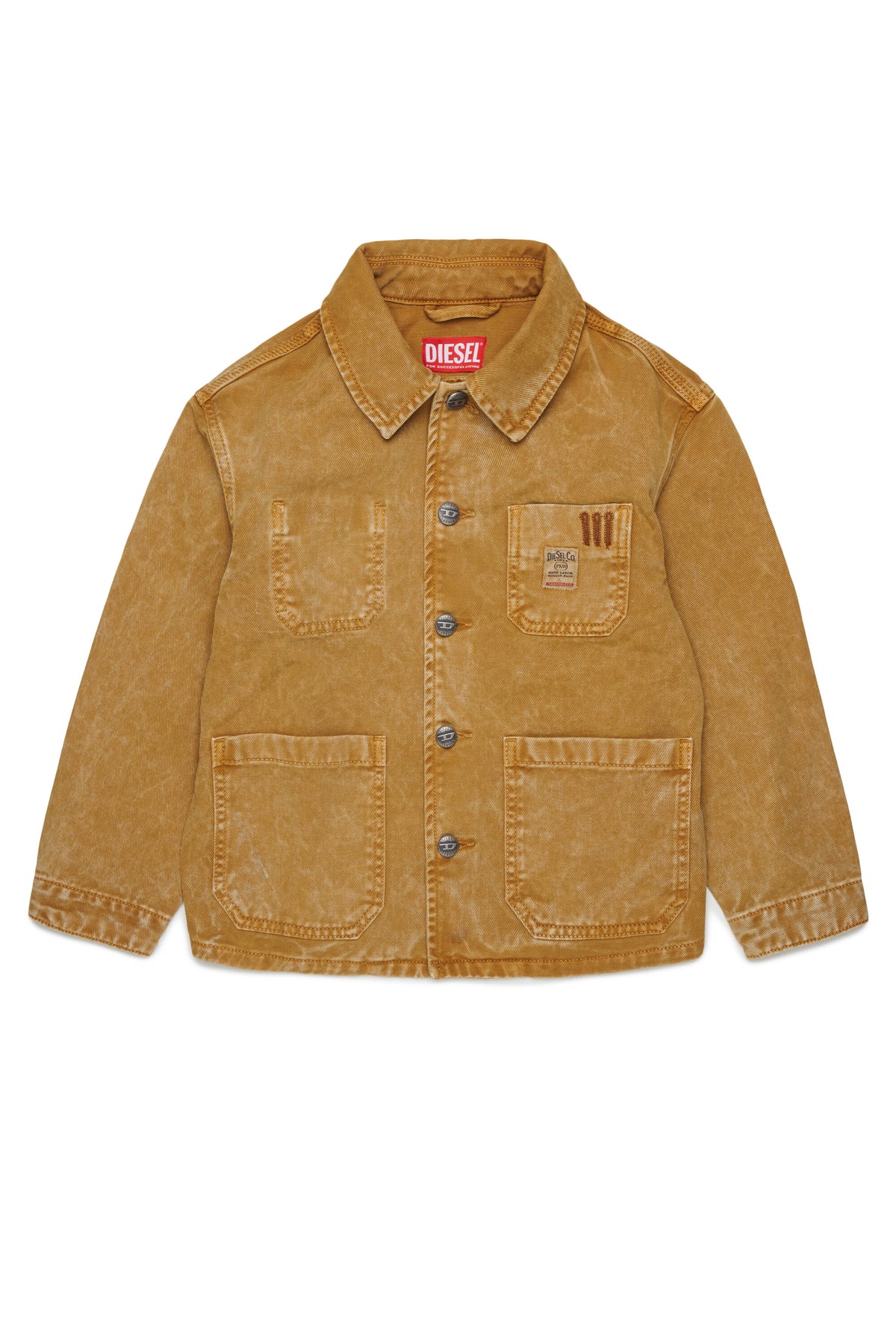 Chaqueta vaquera con logo estampado