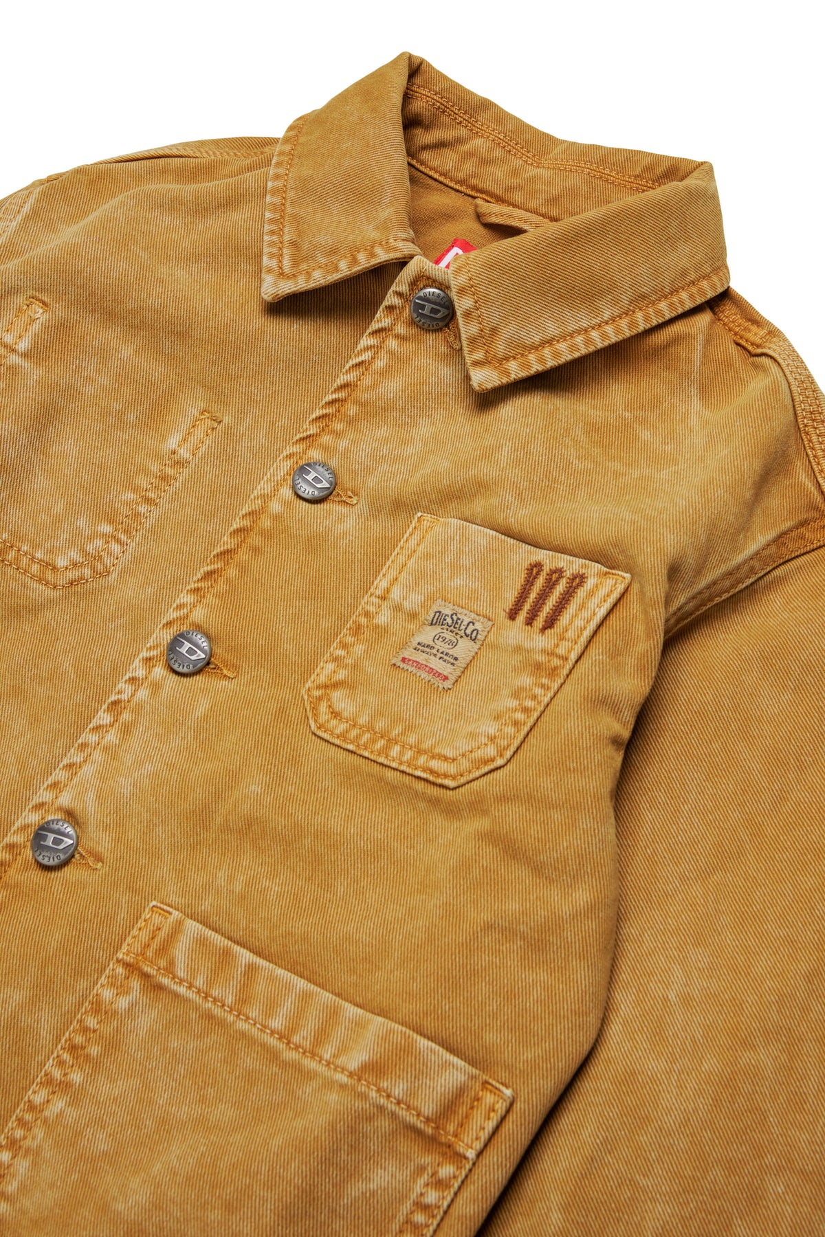 Chaqueta vaquera con logo estampado