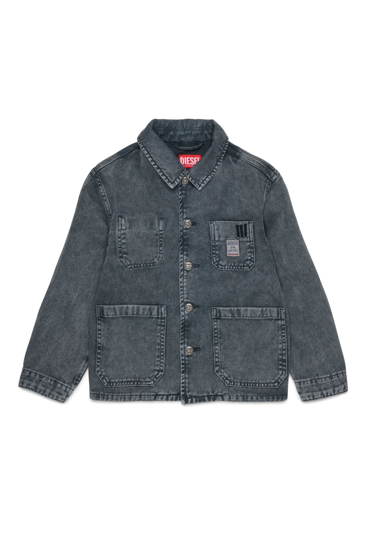 Chaqueta vaquera con logo estampado