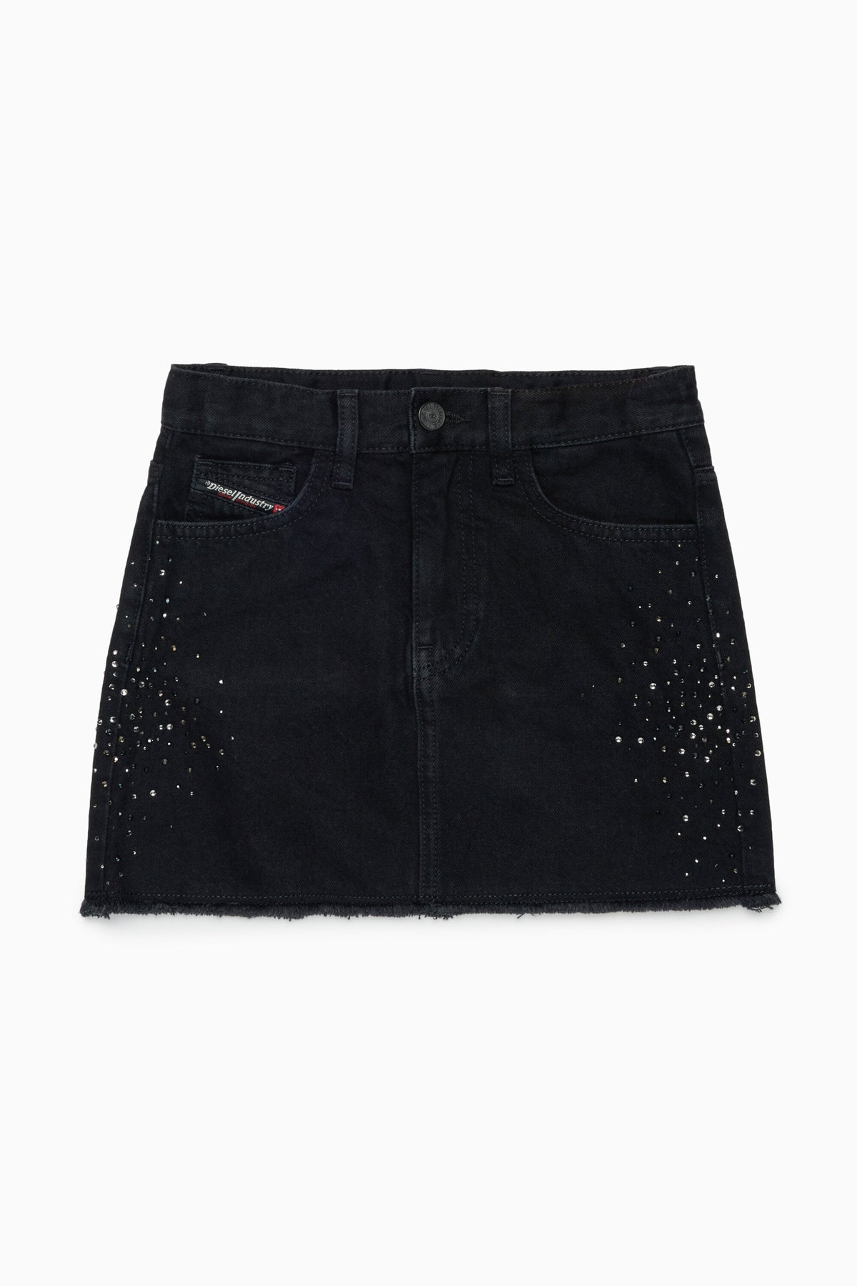 Mini skirt with decorative appliqués