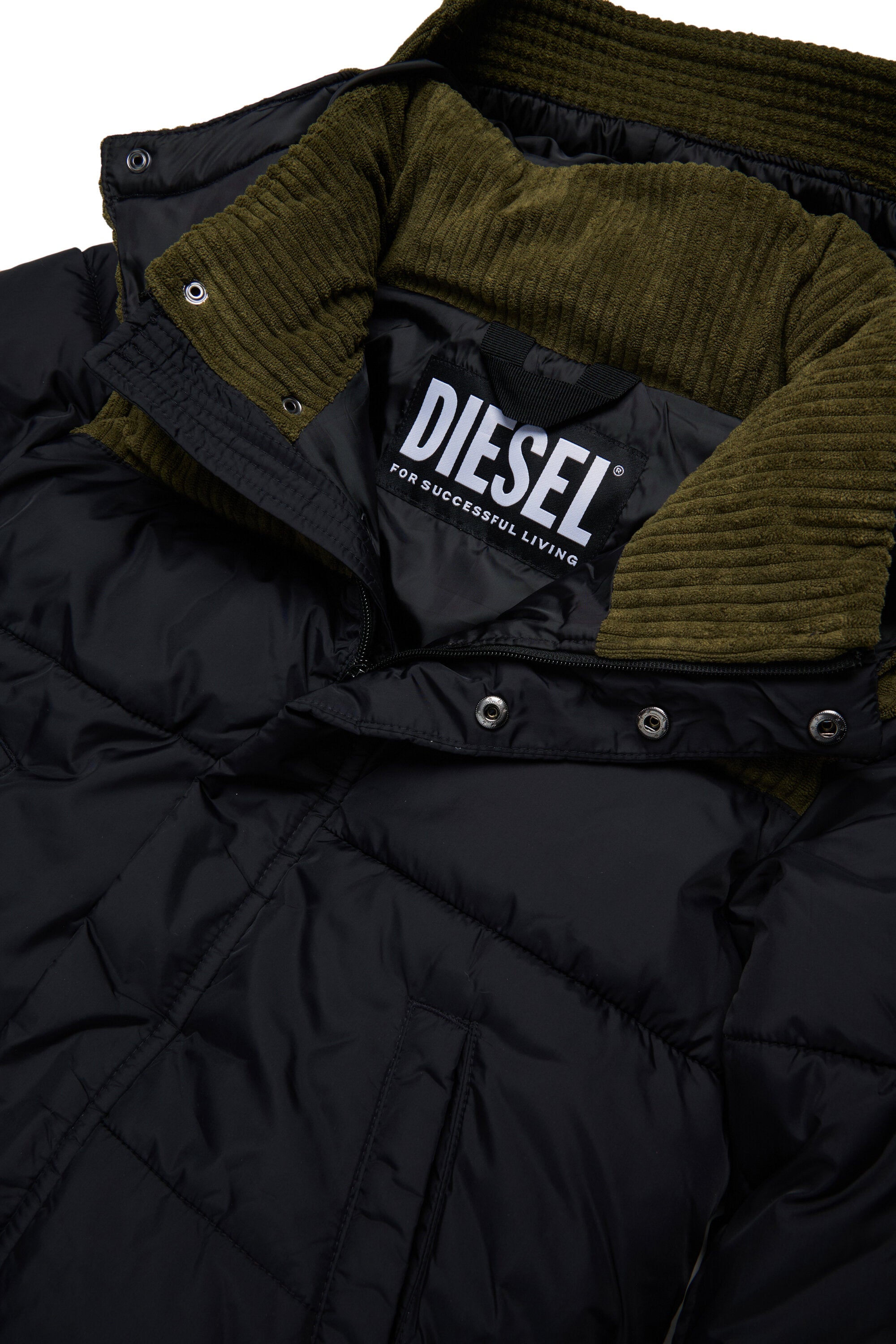 Chaqueta acolchada con logotipo