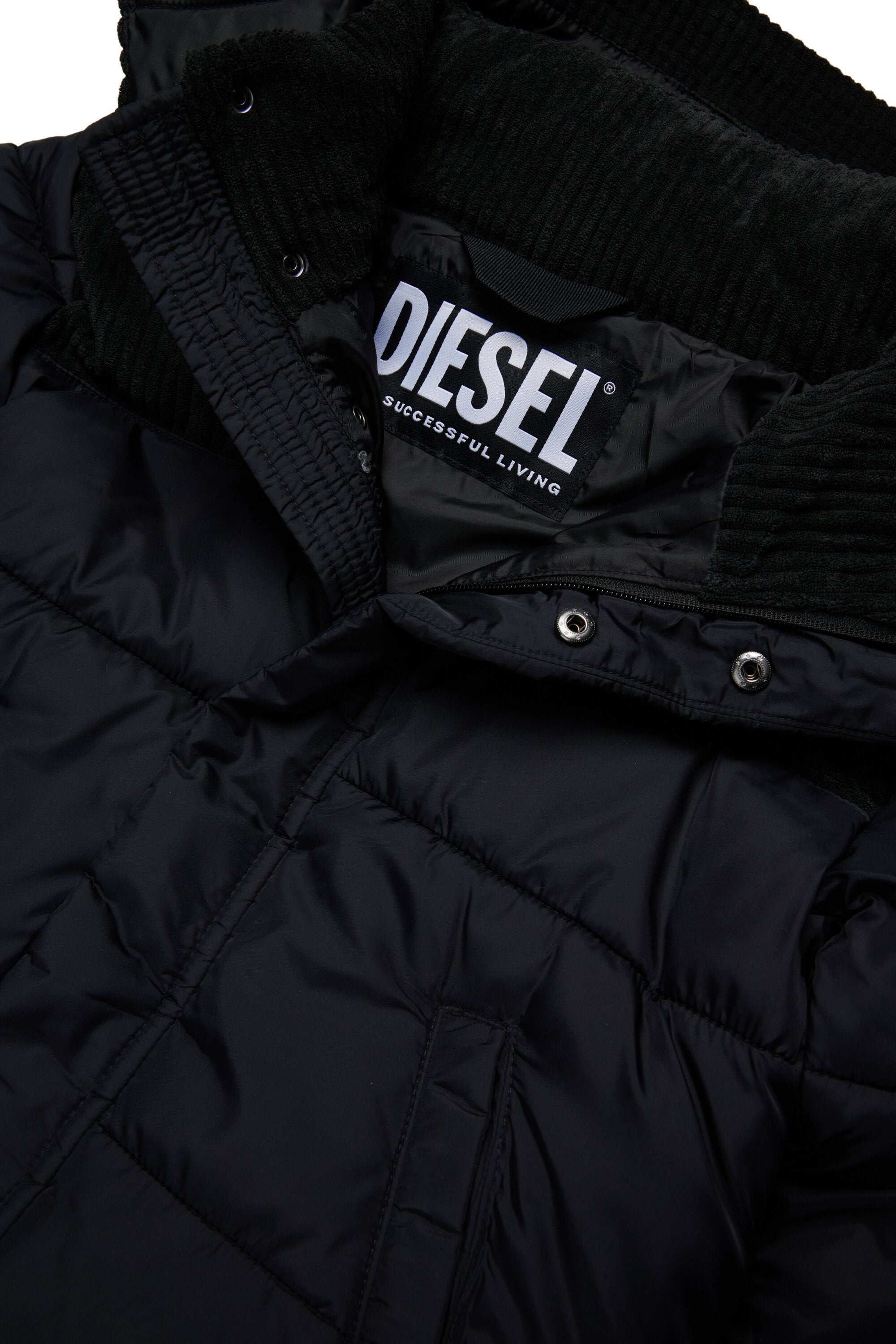 Chaqueta acolchada con logotipo