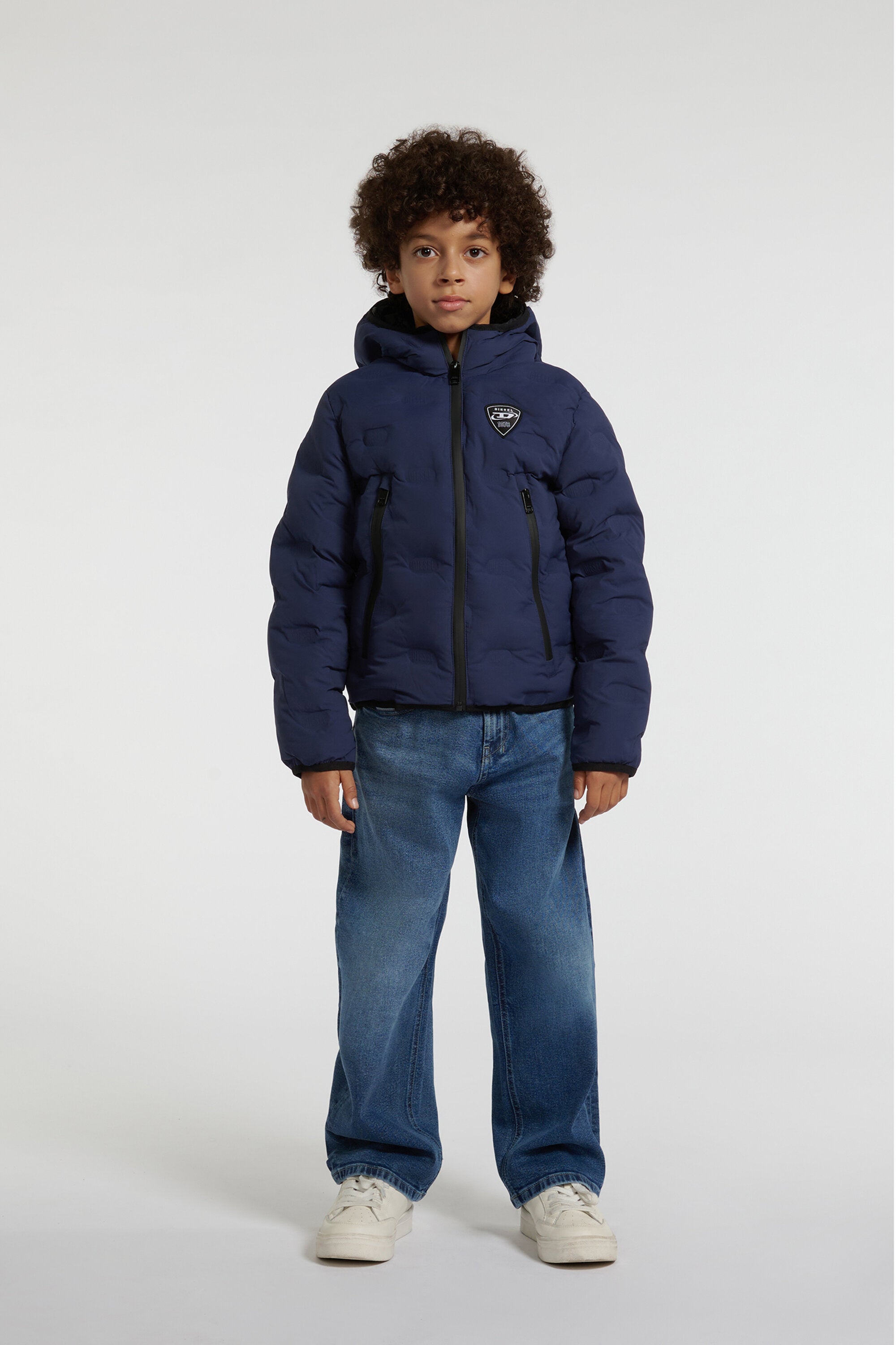 Padded jacket with logo