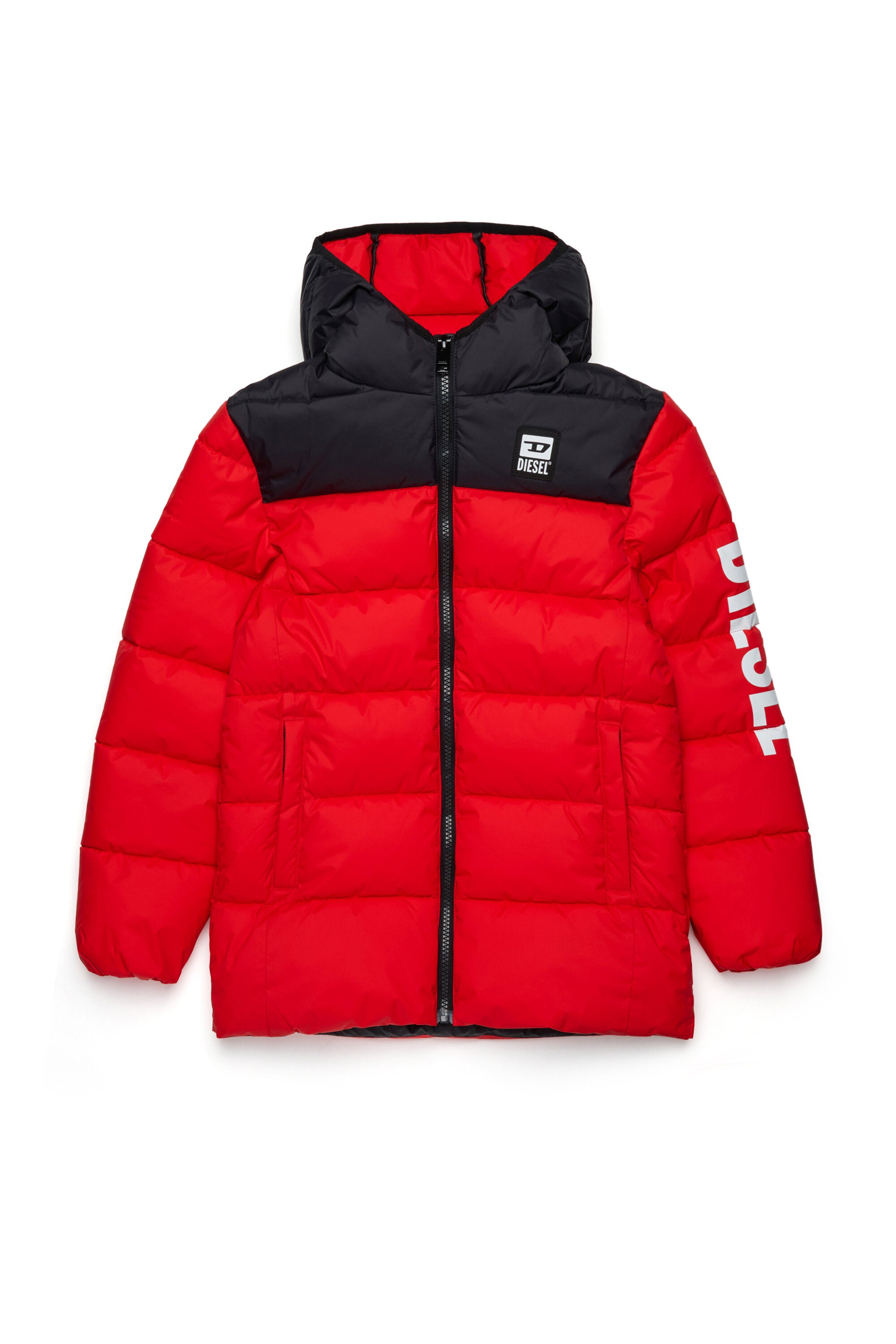 Chaqueta acolchada con logotipo