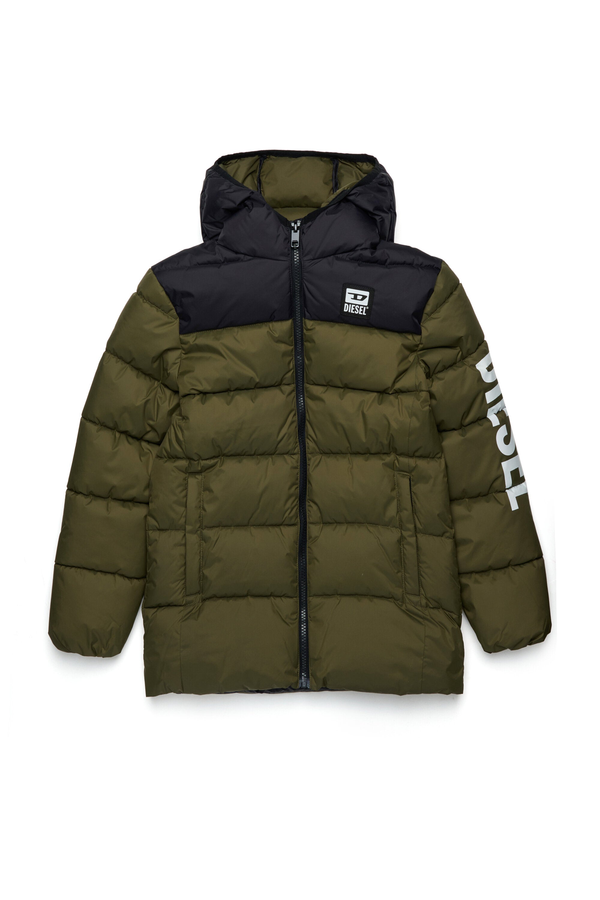 Padded jacket with logo