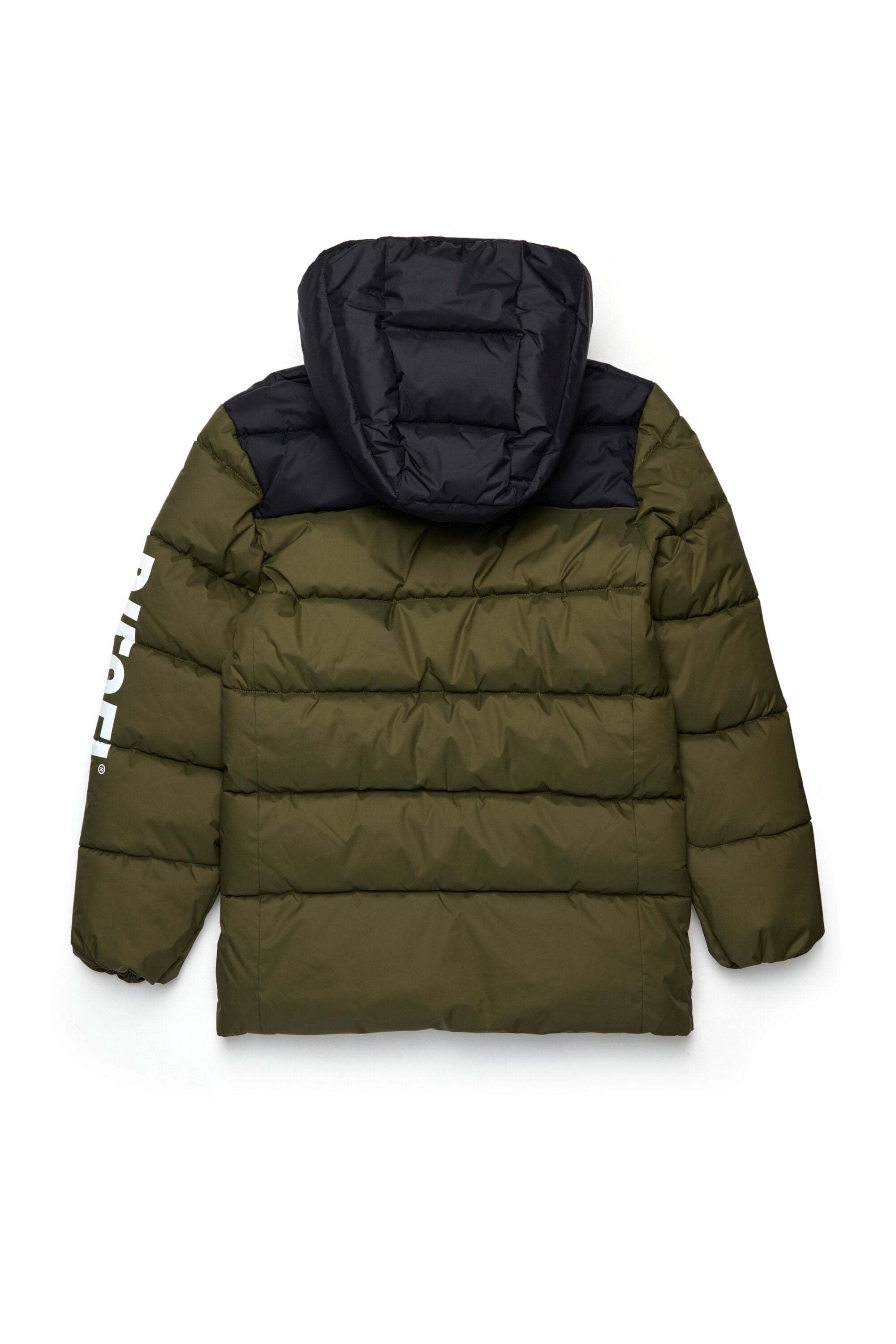 Chaqueta acolchada con logotipo
