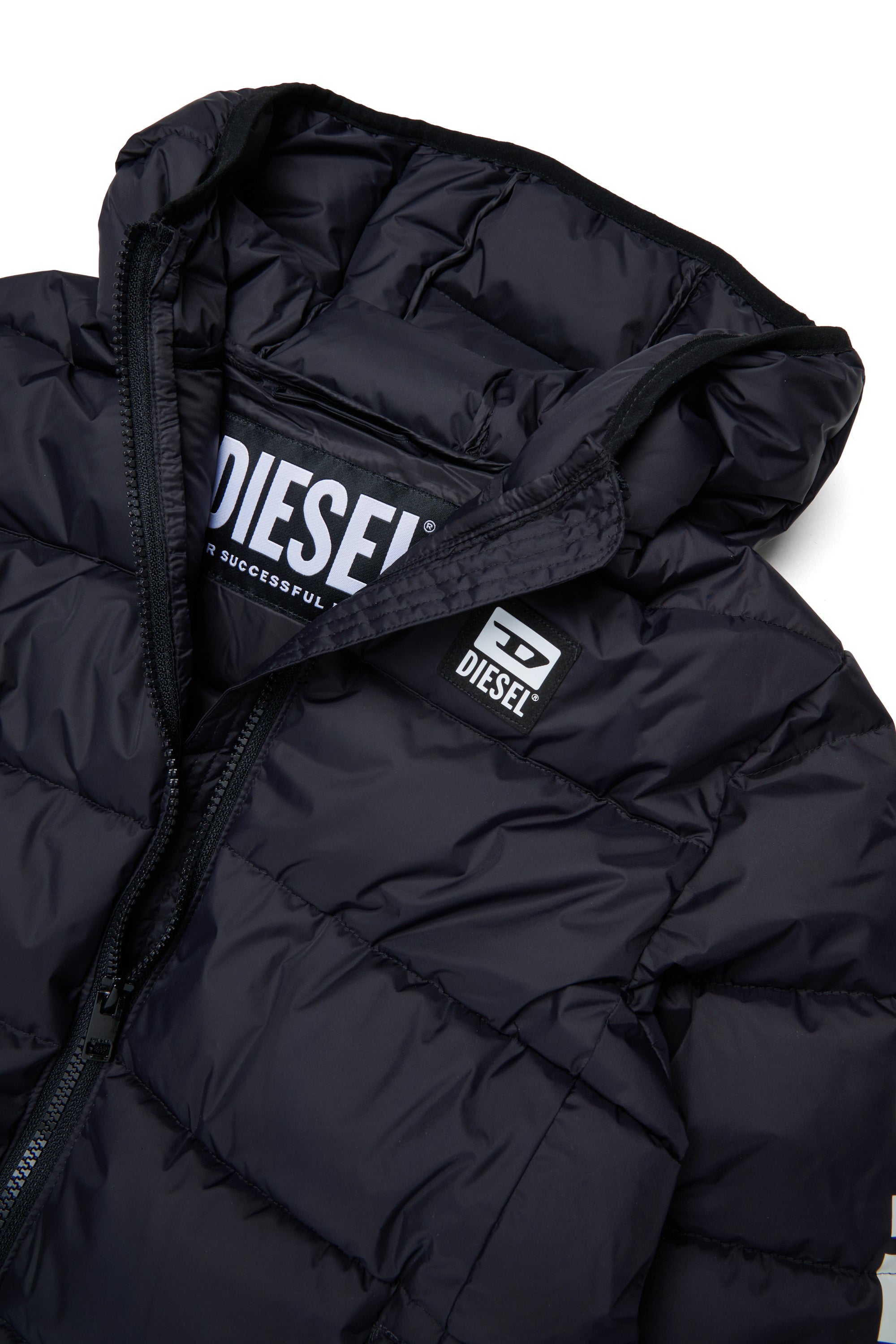 Padded jacket with logo