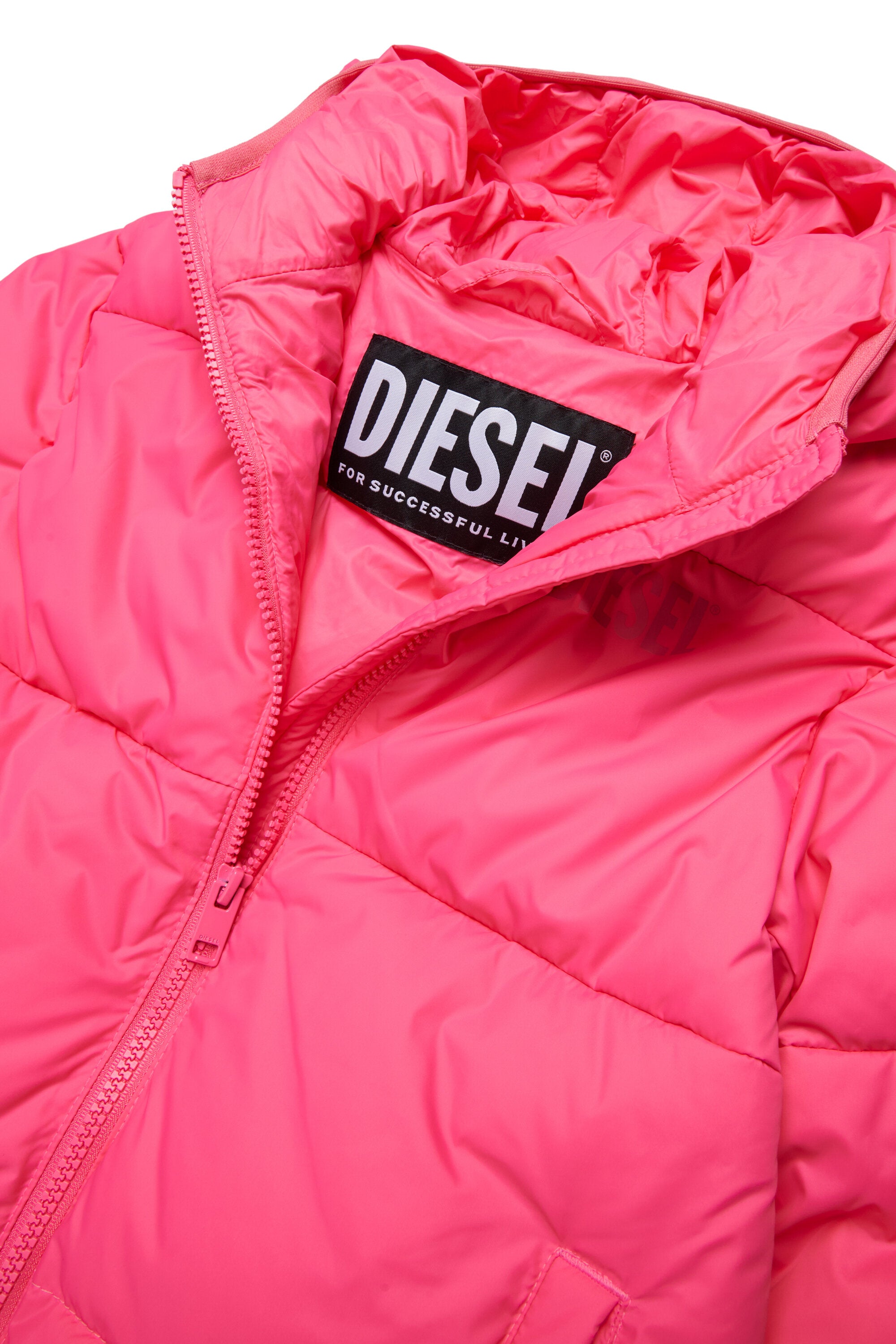 Chaqueta acolchada con logotipo