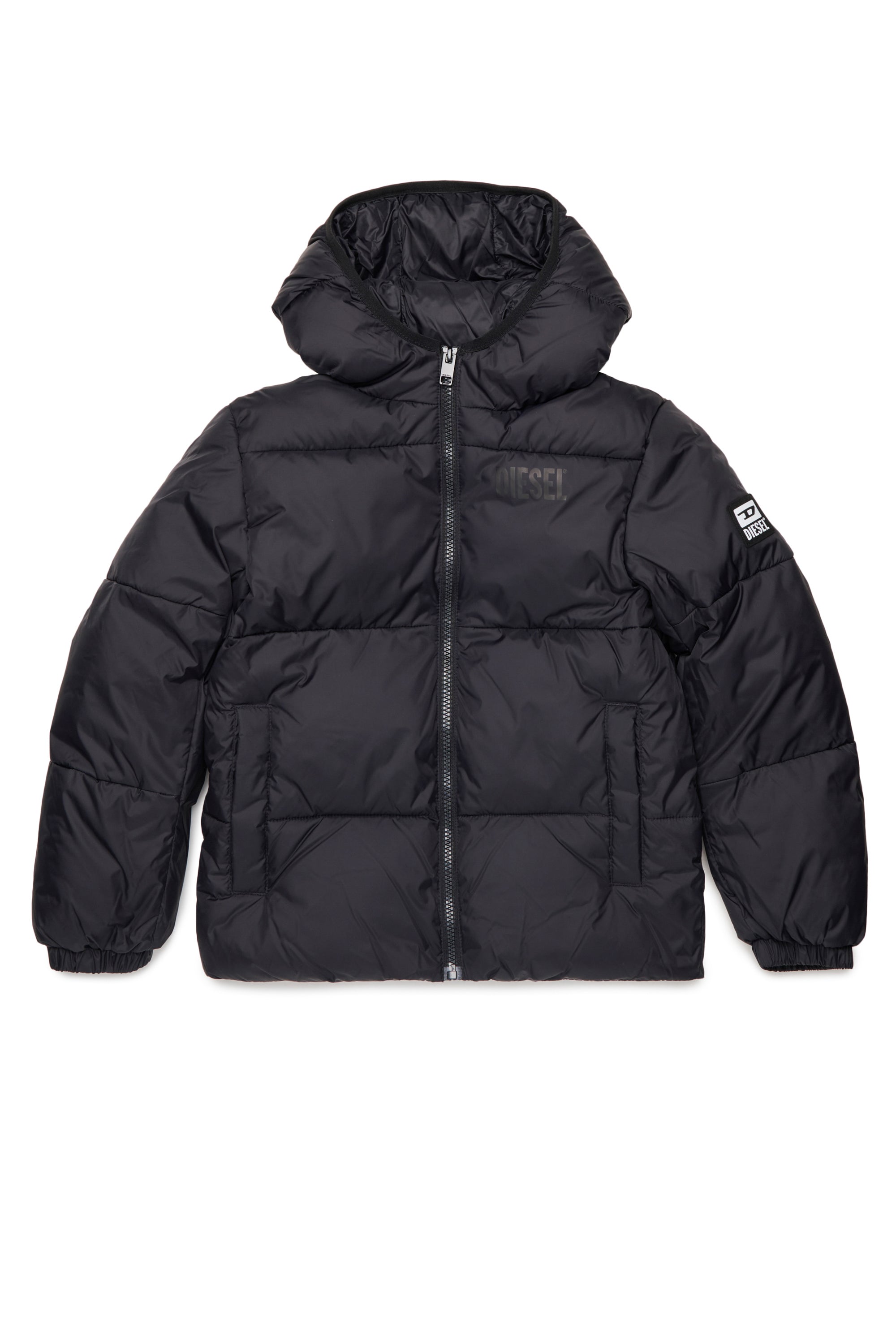 Padded jacket with logo