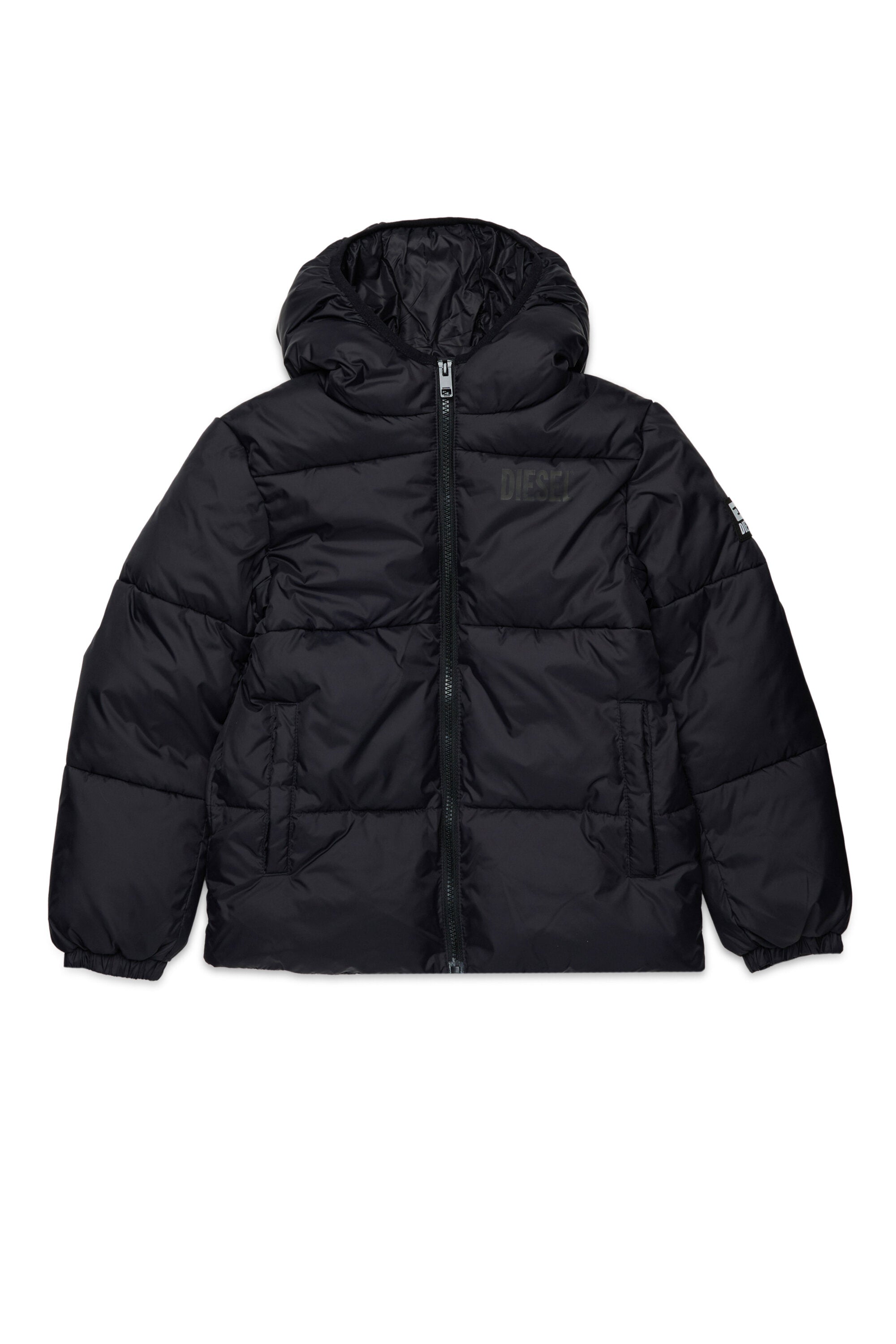 Chaqueta acolchada con logotipo