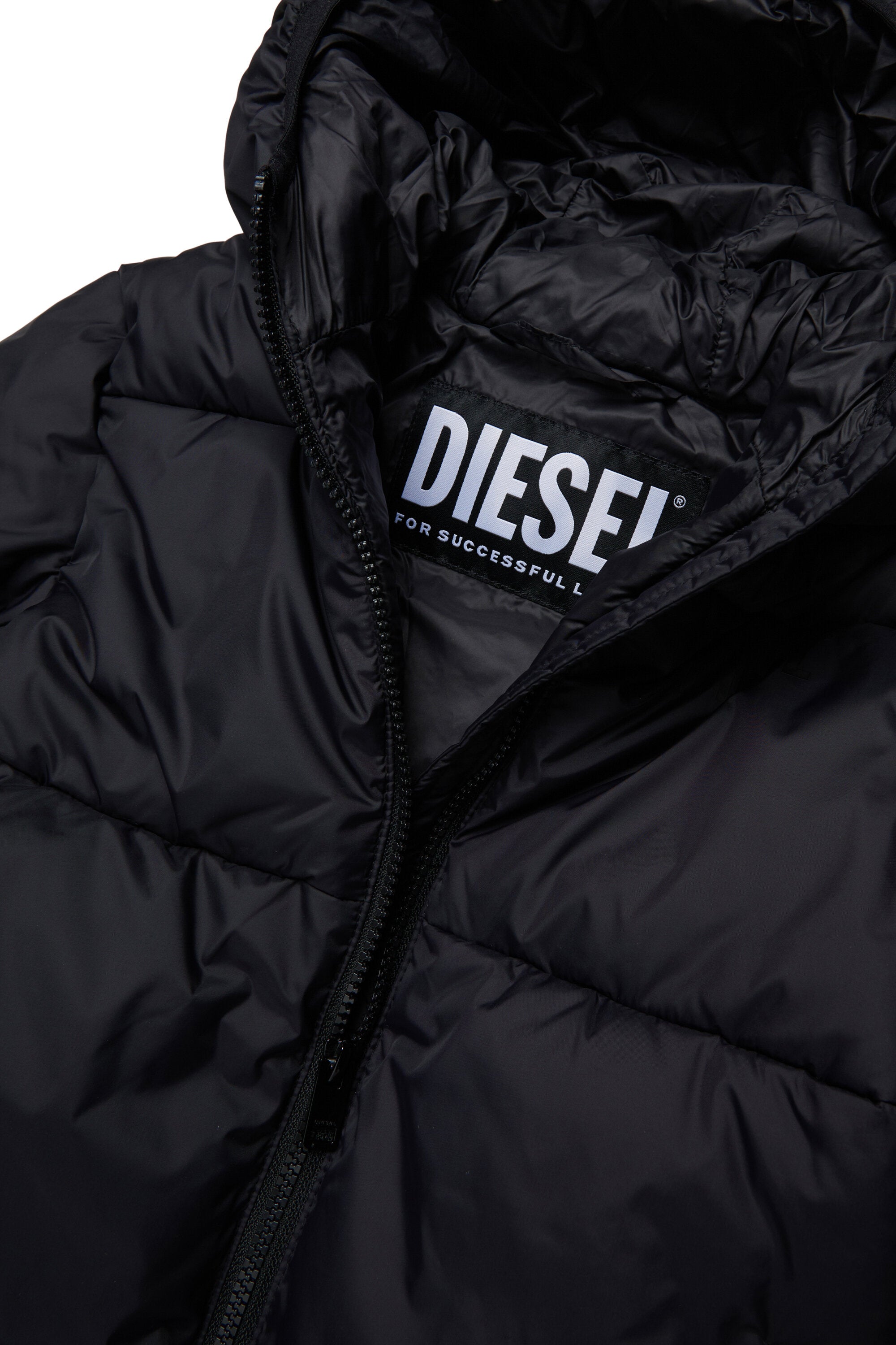 Chaqueta acolchada con logotipo