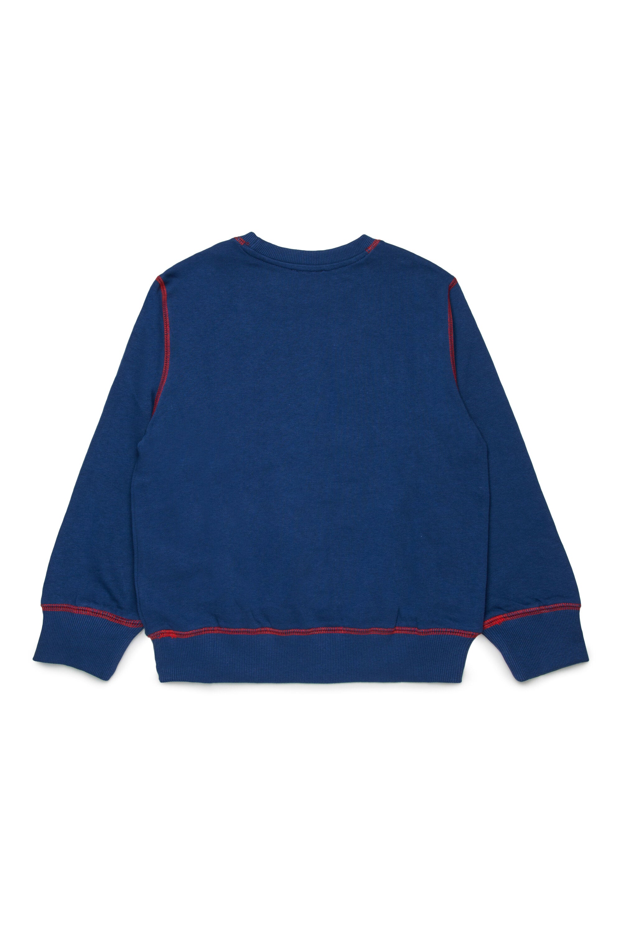 Sweatshirt with Diesel logo and kangaroo pocket