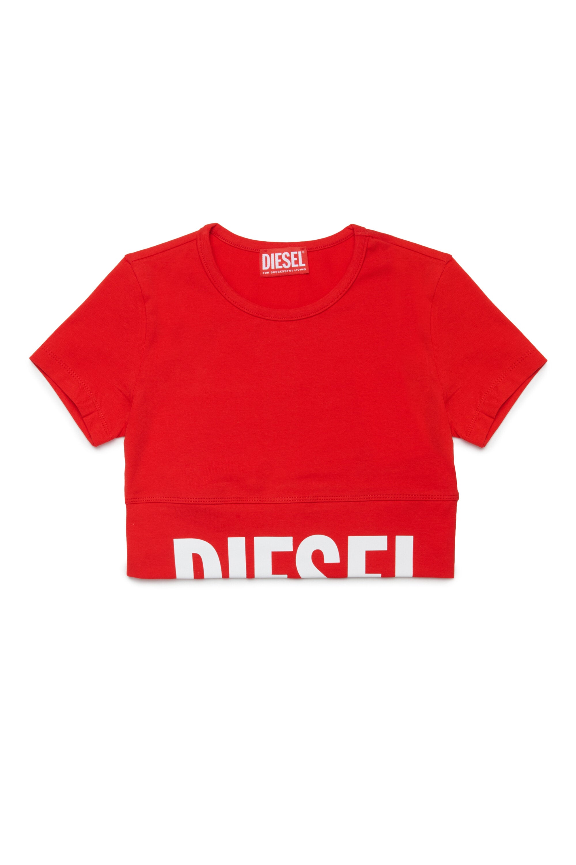 Camiseta de cuello redondo con logo