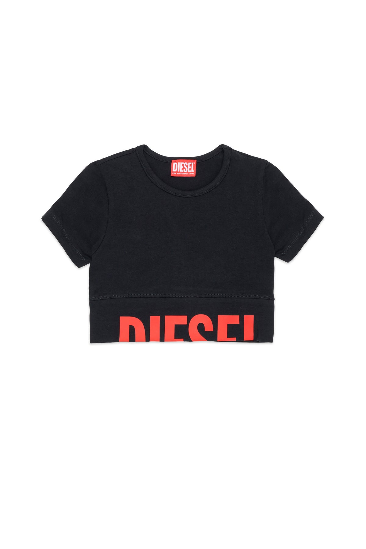 Camiseta de cuello redondo con logo