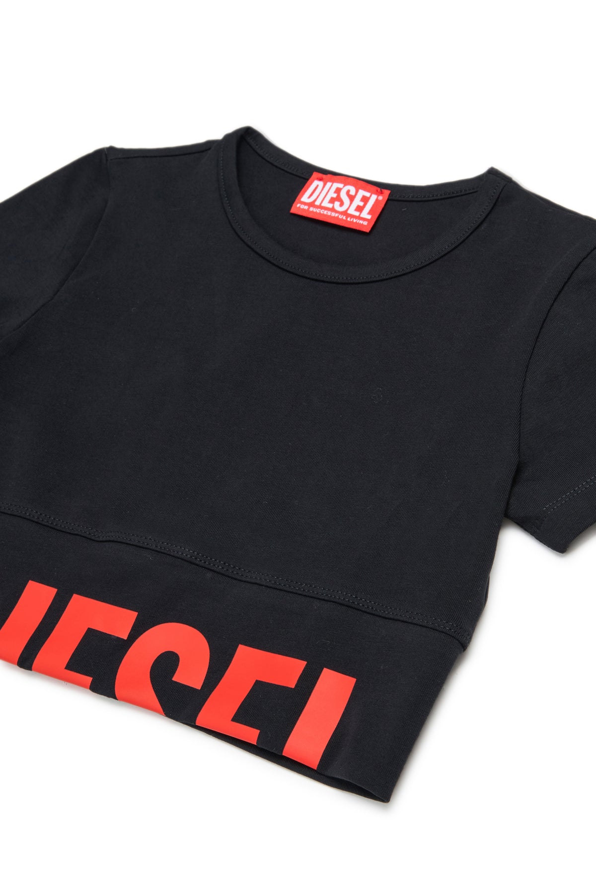Camiseta de cuello redondo con logo