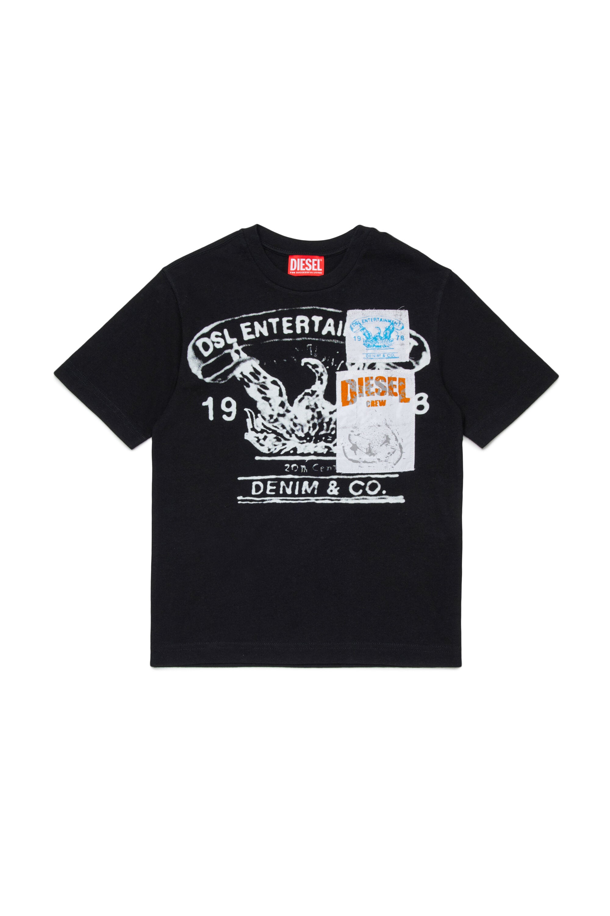 T-shirt with printed logo