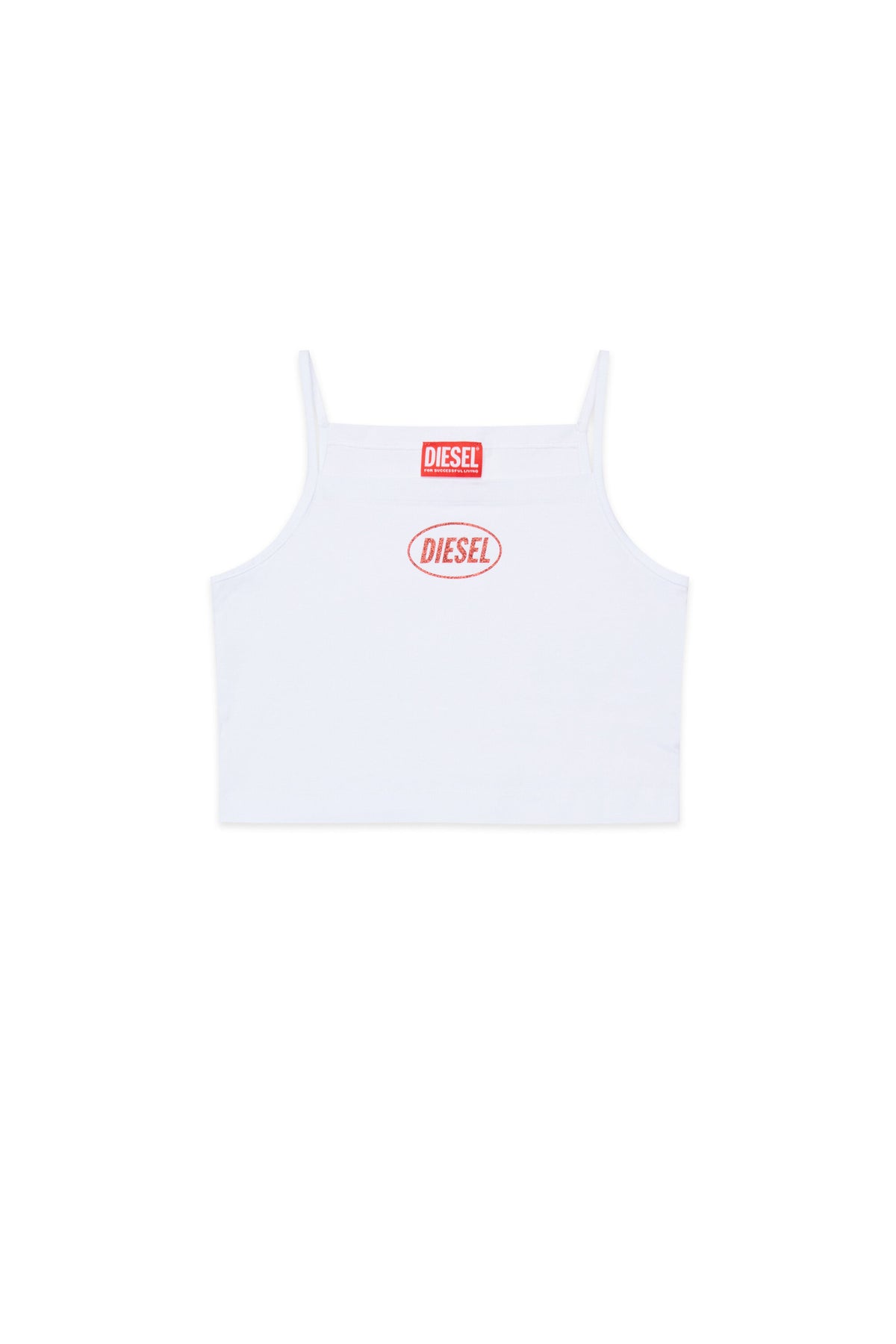 Sleeveless T-shirt with logo