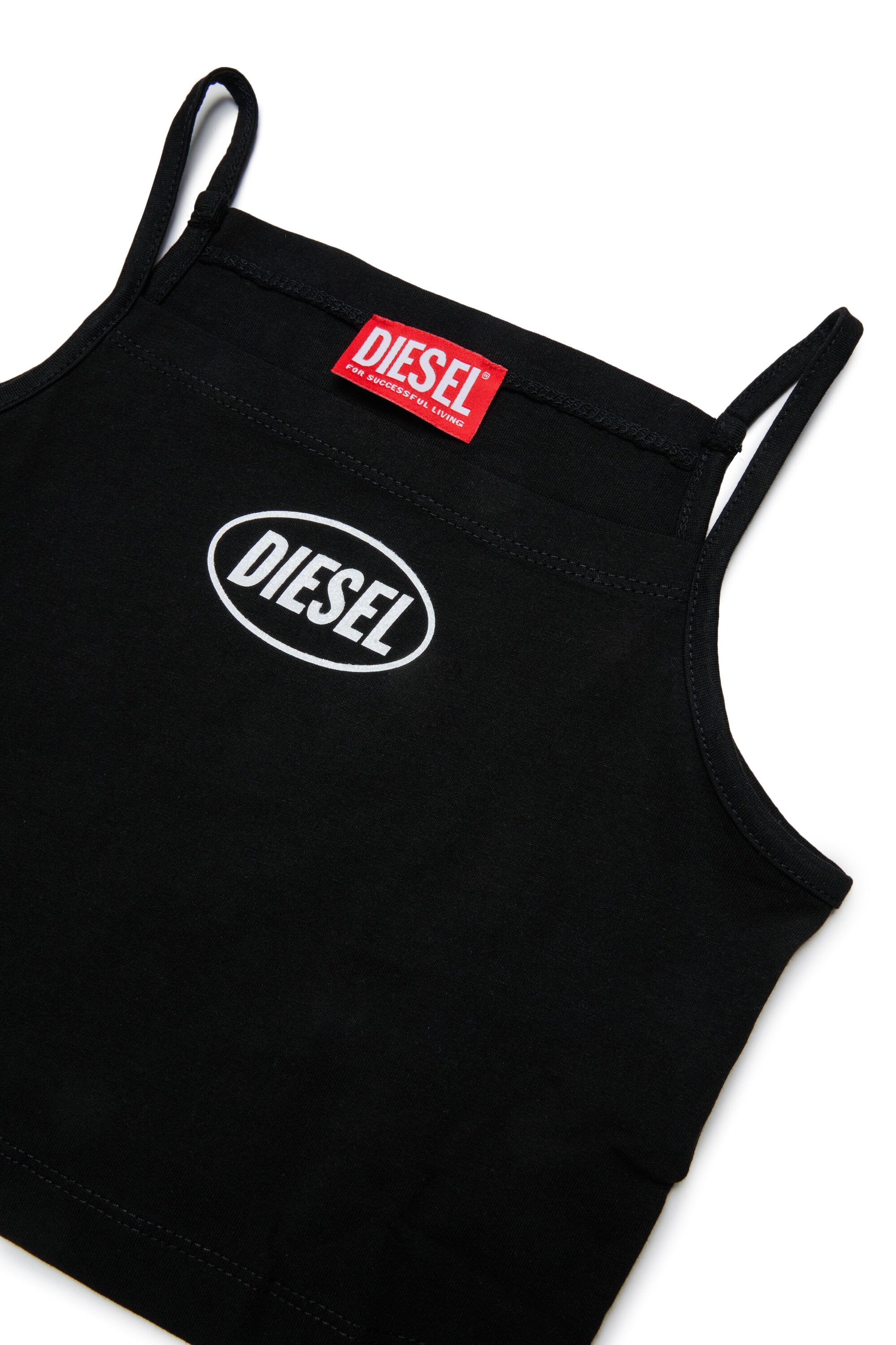 Sleeveless T-shirt with logo