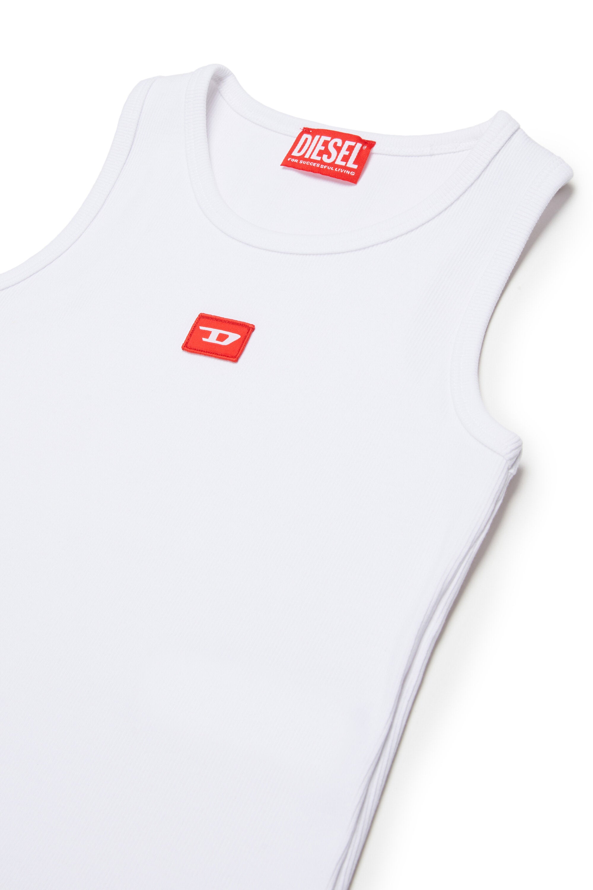 Sleeveless T-shirt with logo