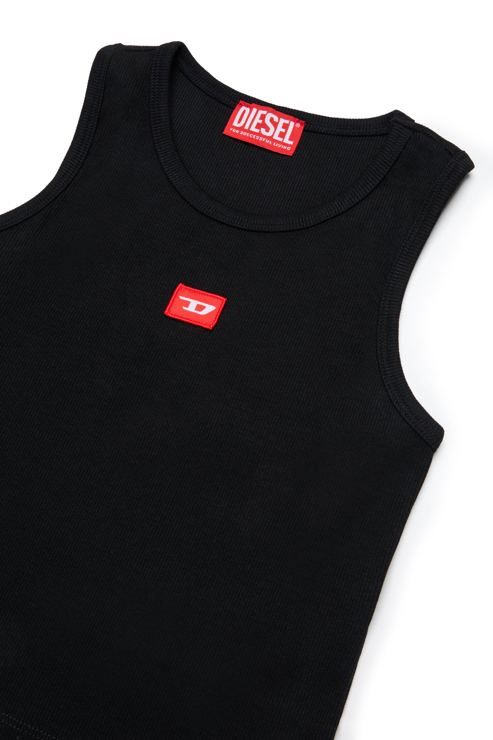 Sleeveless T-shirt with logo