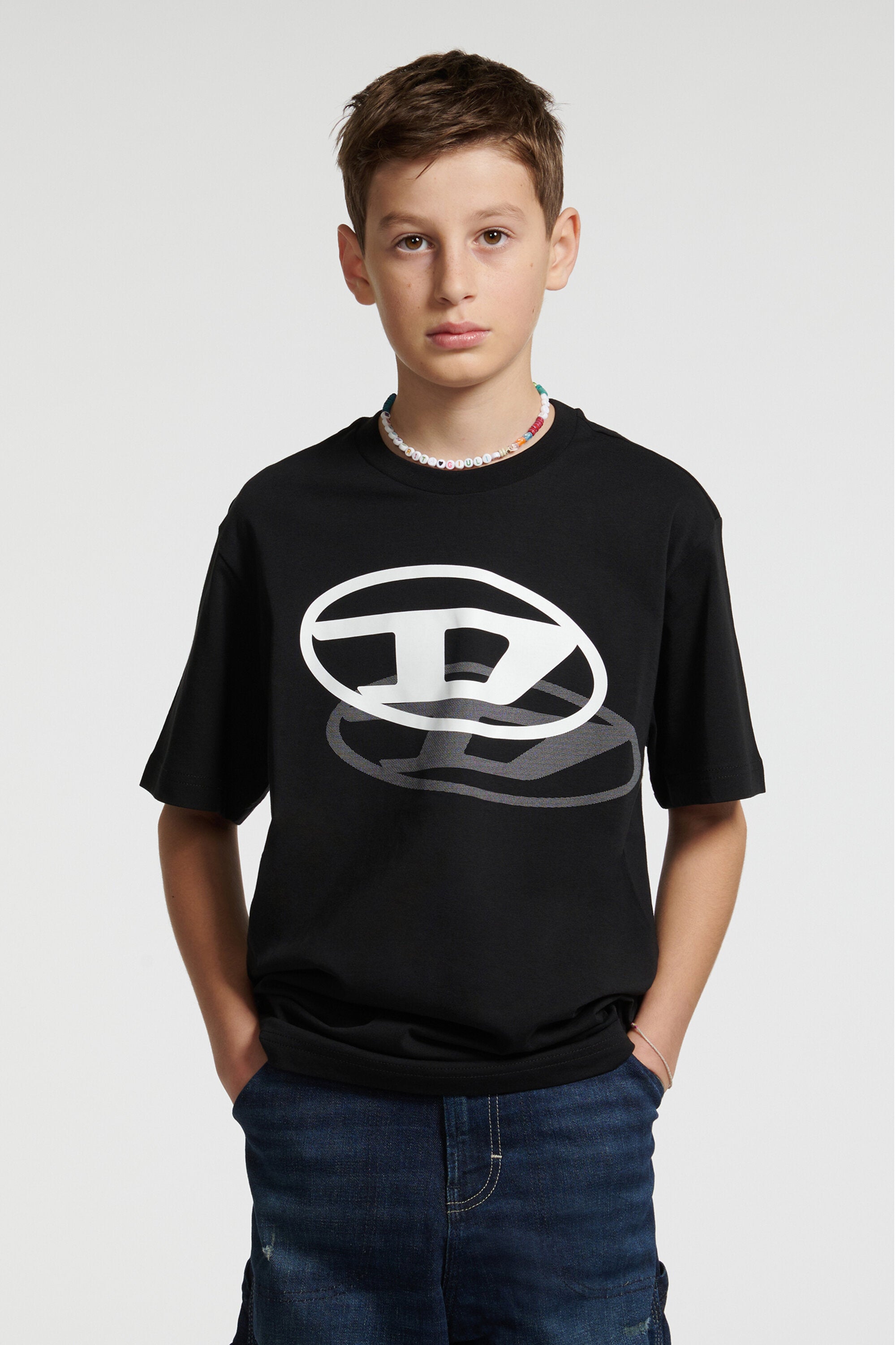 T-shirt with printed Oval D logo